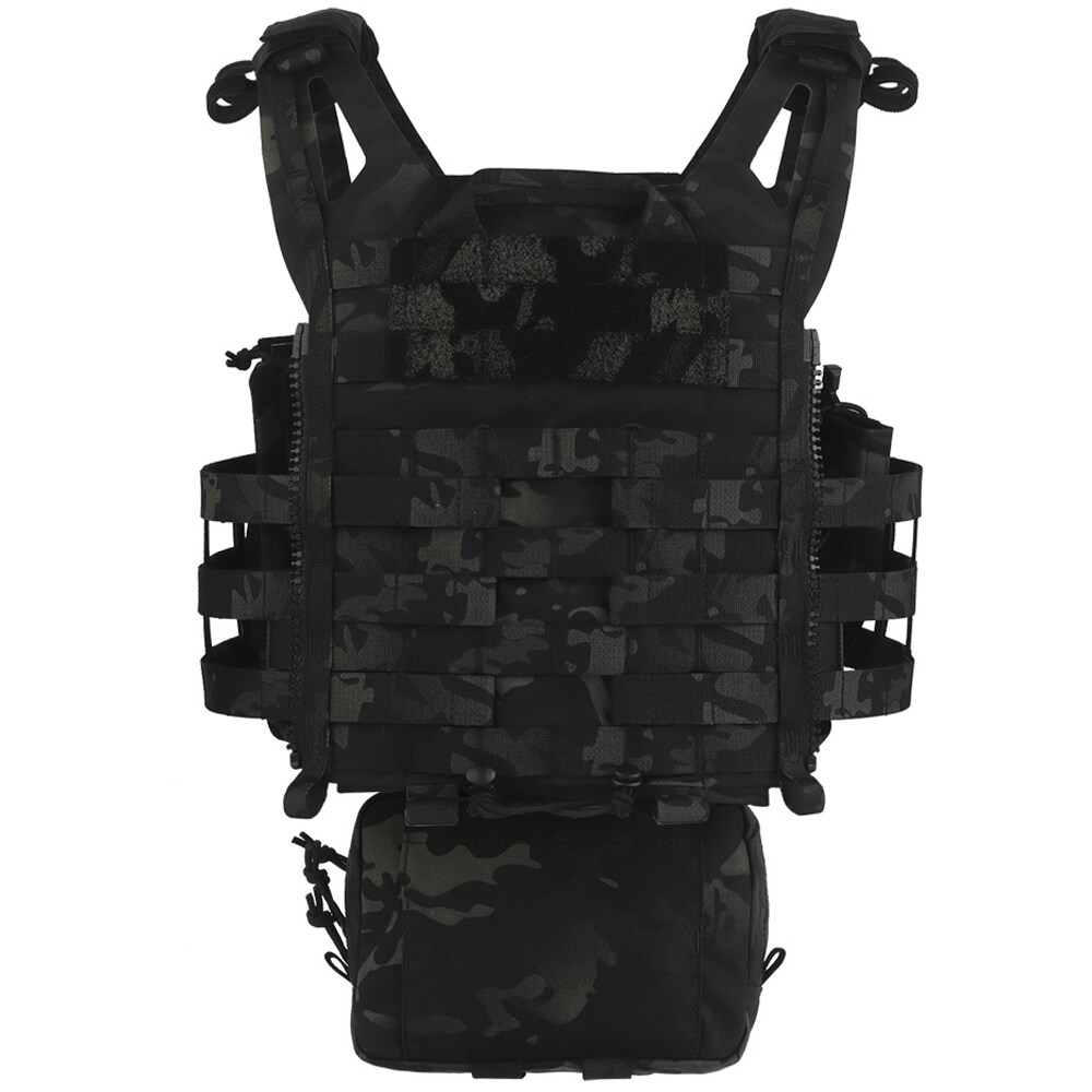 Wosport VE-106 Plate Carrier Tactical Vest - MultiCam Black