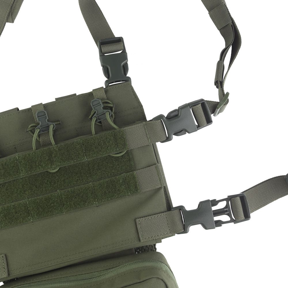 Wosport VE-107 Chest Rig Tactical Vest - Ranger Green