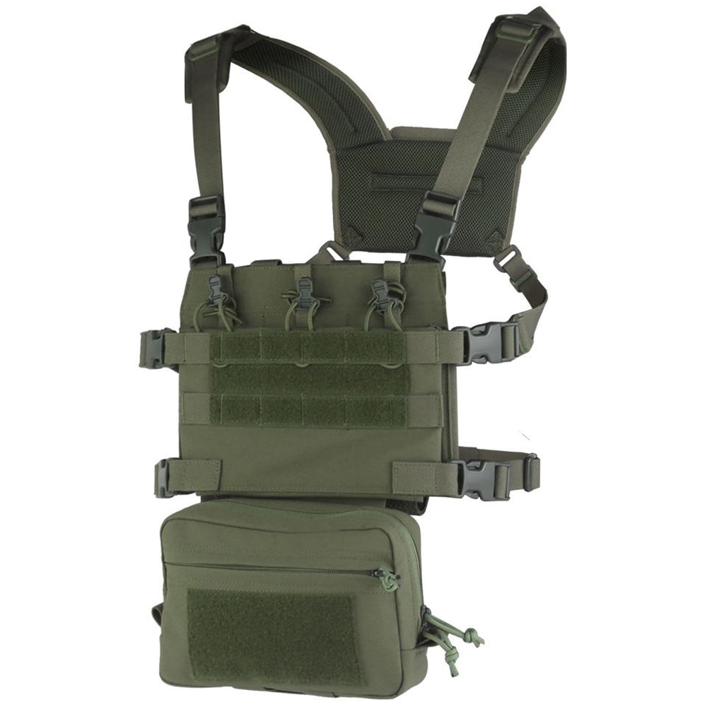 Wosport VE-107 Chest Rig Tactical Vest - Ranger Green