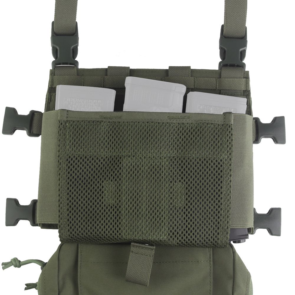 Wosport VE-107 Chest Rig Tactical Vest - Ranger Green