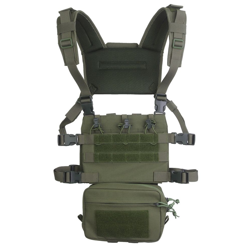 Wosport VE-107 Chest Rig Tactical Vest - Ranger Green