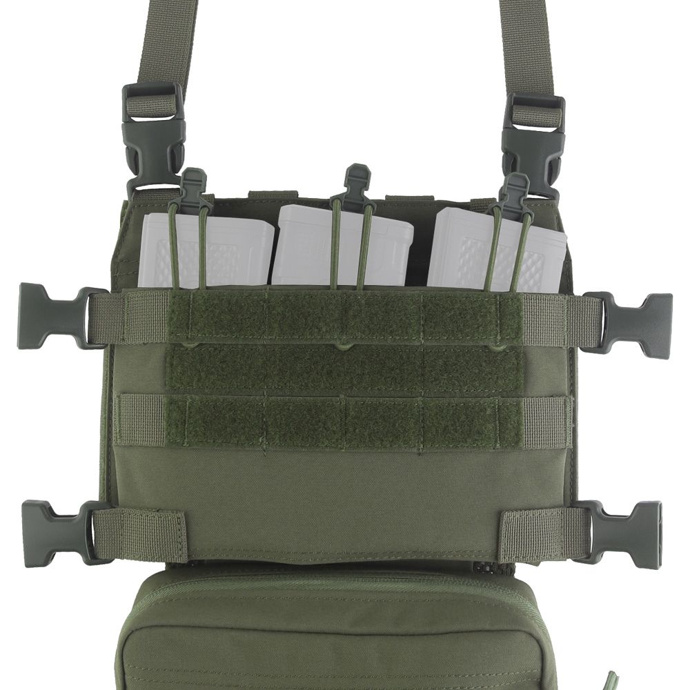 Wosport VE-107 Chest Rig Tactical Vest - Ranger Green
