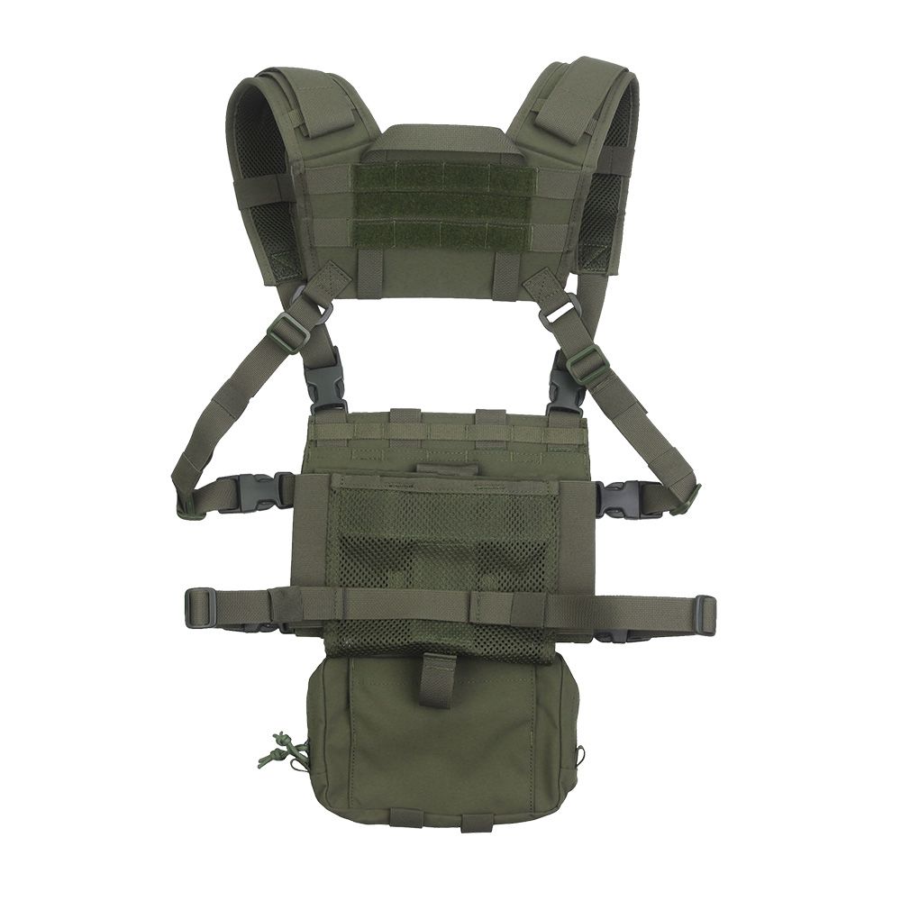 Wosport VE-107 Chest Rig Tactical Vest - Ranger Green