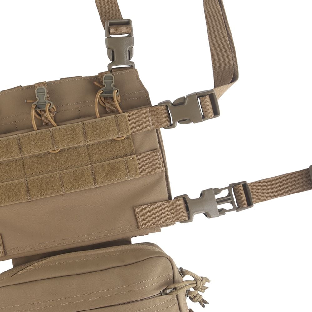 Wosport VE-107 Chest Rig Tactical Vest - Coyote Brown