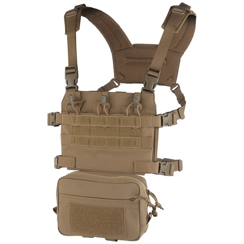 Wosport VE-107 Chest Rig Tactical Vest - Coyote Brown