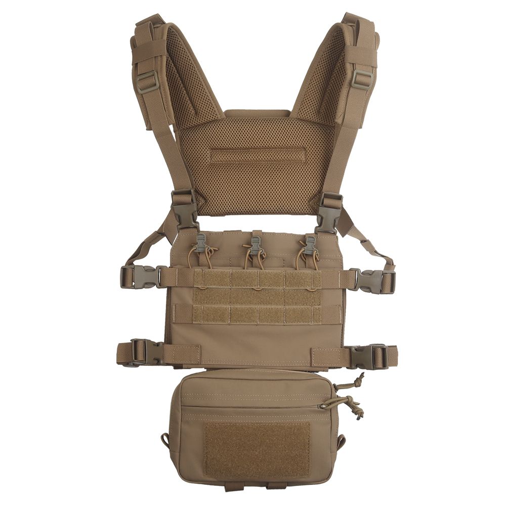 Wosport VE-107 Chest Rig Tactical Vest - Coyote Brown