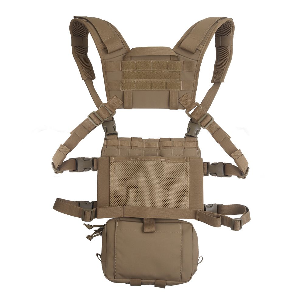 Wosport VE-107 Chest Rig Tactical Vest - Coyote Brown