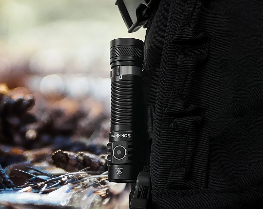 Sofirn SC18 Black Torch with rechargeable battery - 1800 lumens