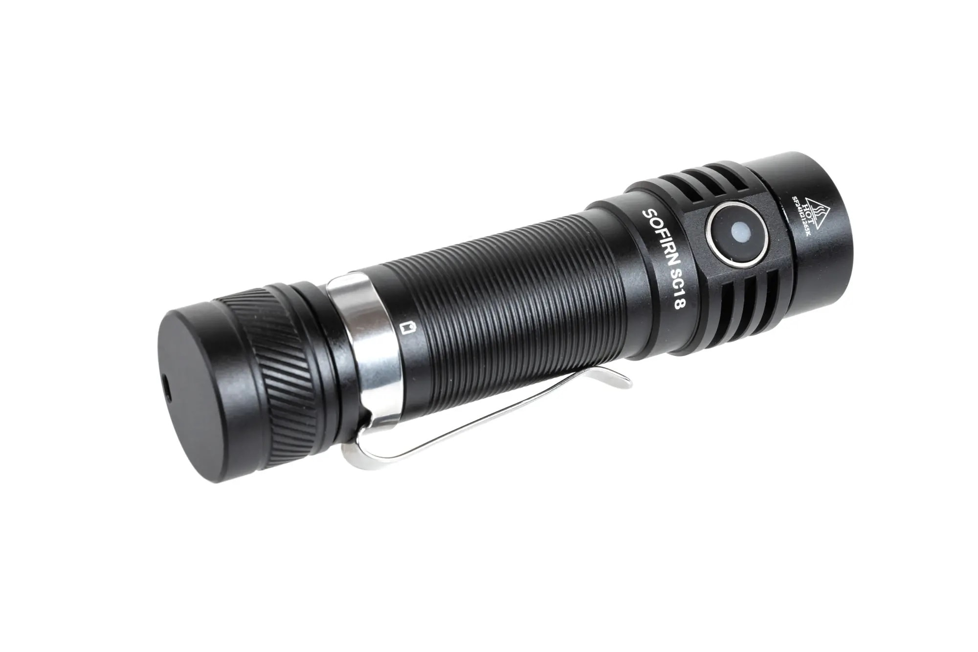 Sofirn SC18 Black Torch with rechargeable battery - 1800 lumens