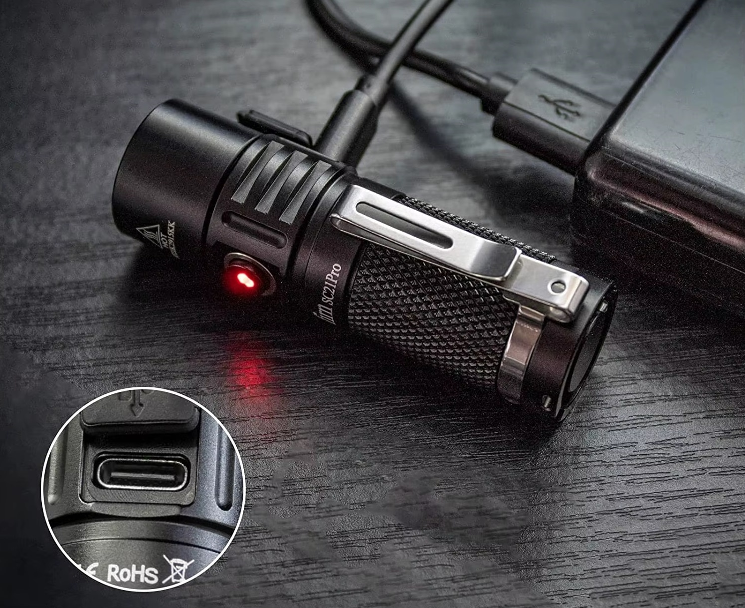 Sofirn SC21 Pro Black Flashlight - 1100 lumens