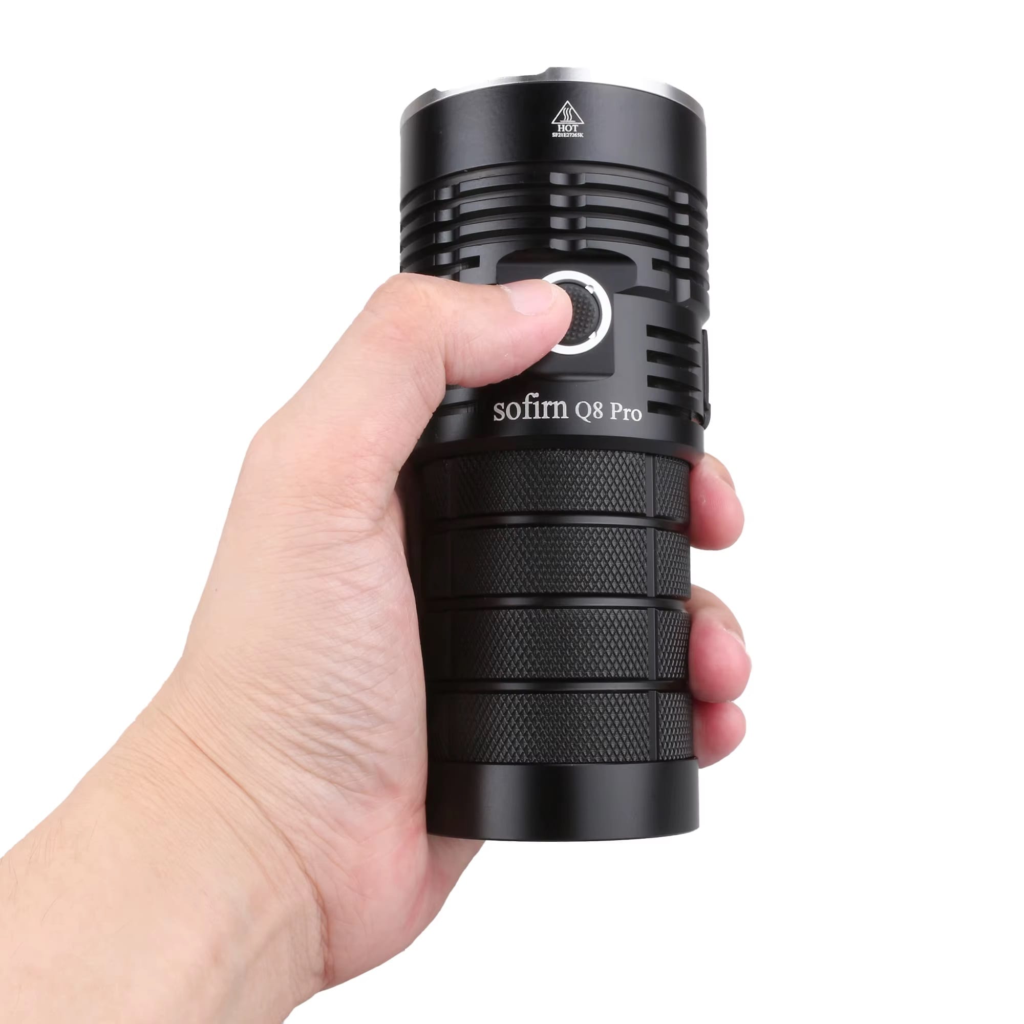 Sofirn Q8 Plus Black Torch with rechargeable battery - 11000 lumens