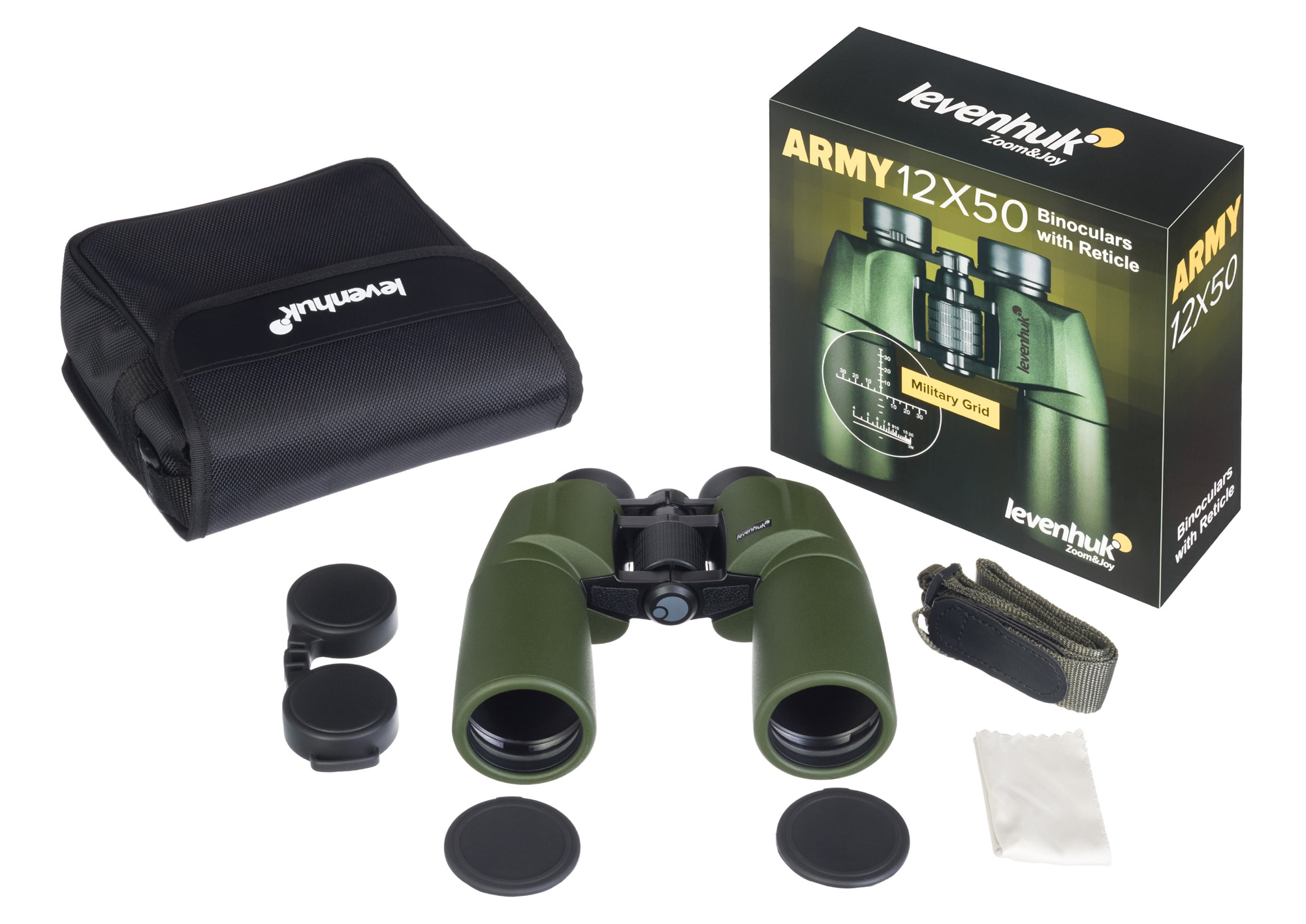 Levenhuk Army 12x50 Binoculars with Reticle