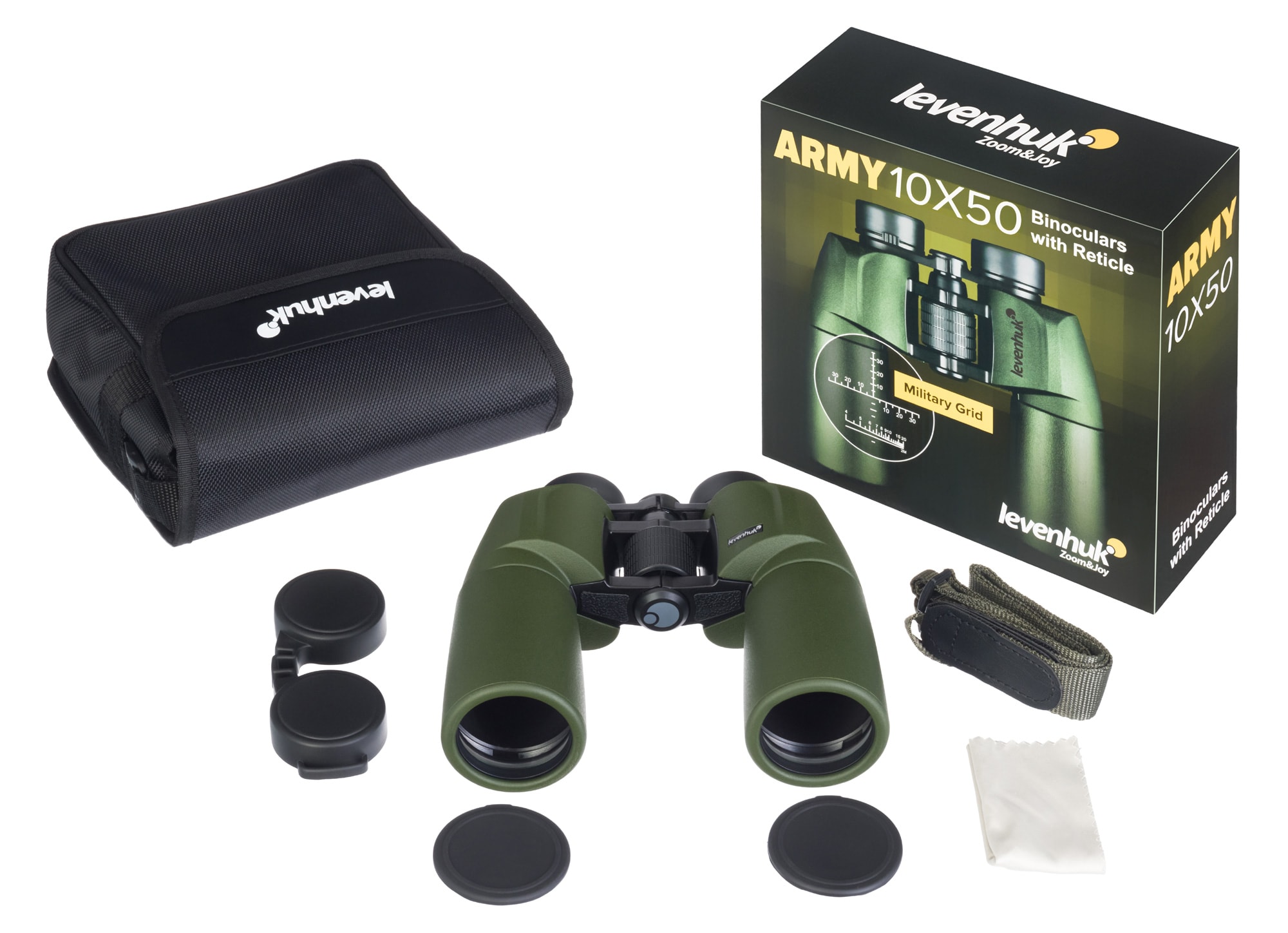 Levenhuk Army 10x50 Binoculars with Target Reticle