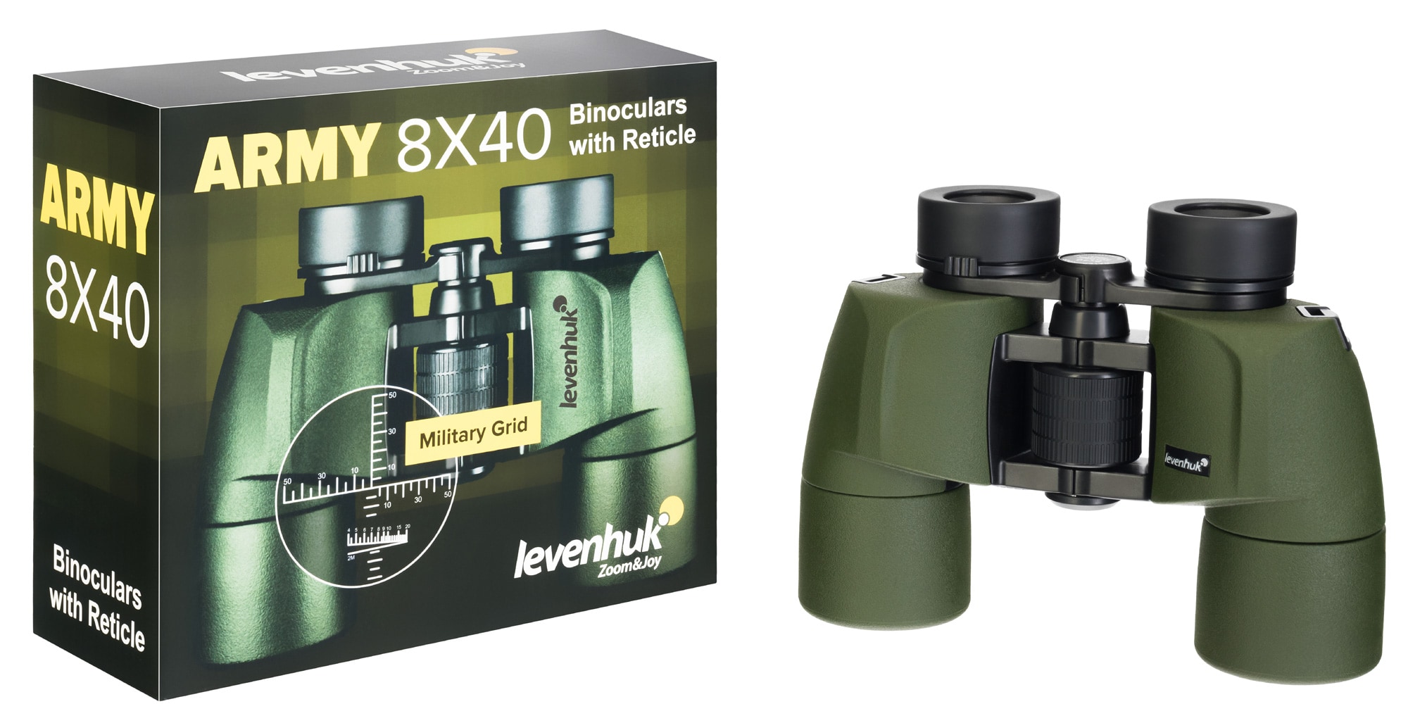 Levenhuk Army 8x40 Binoculars with Reticle