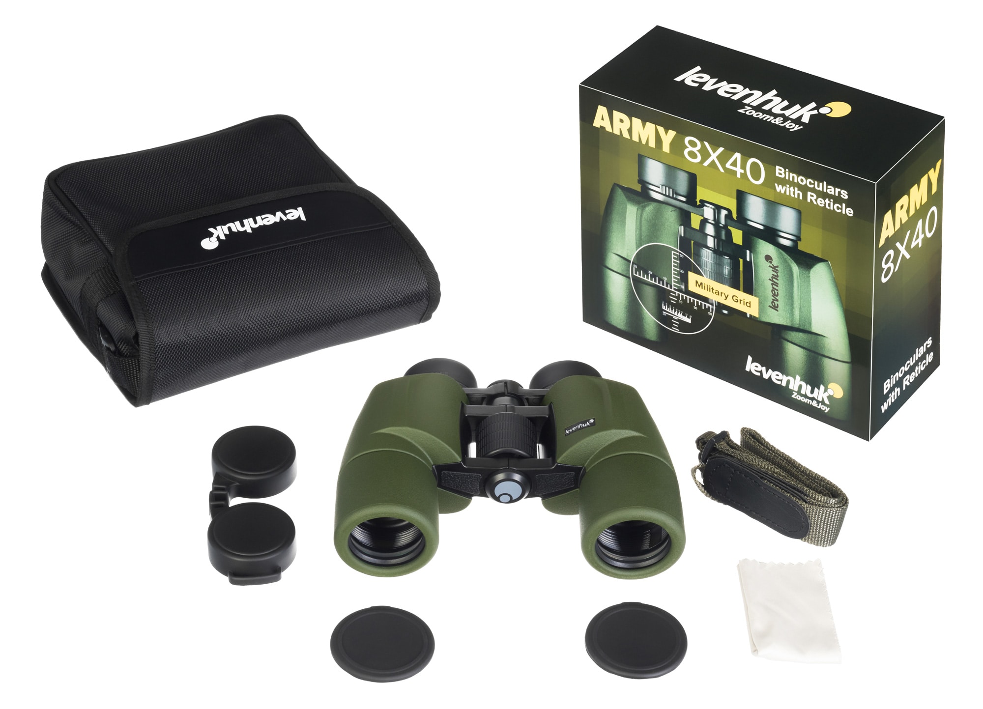 Levenhuk Army 8x40 Binoculars with Reticle