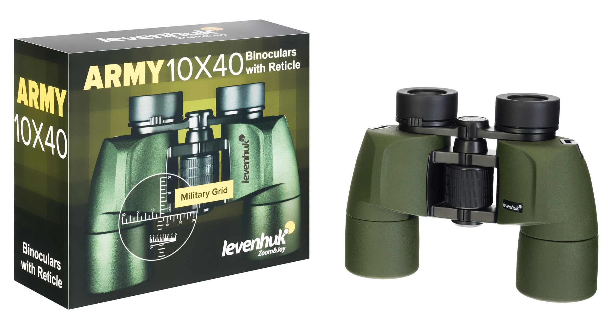 Levenhuk Army 10x40 Binoculars with reticle