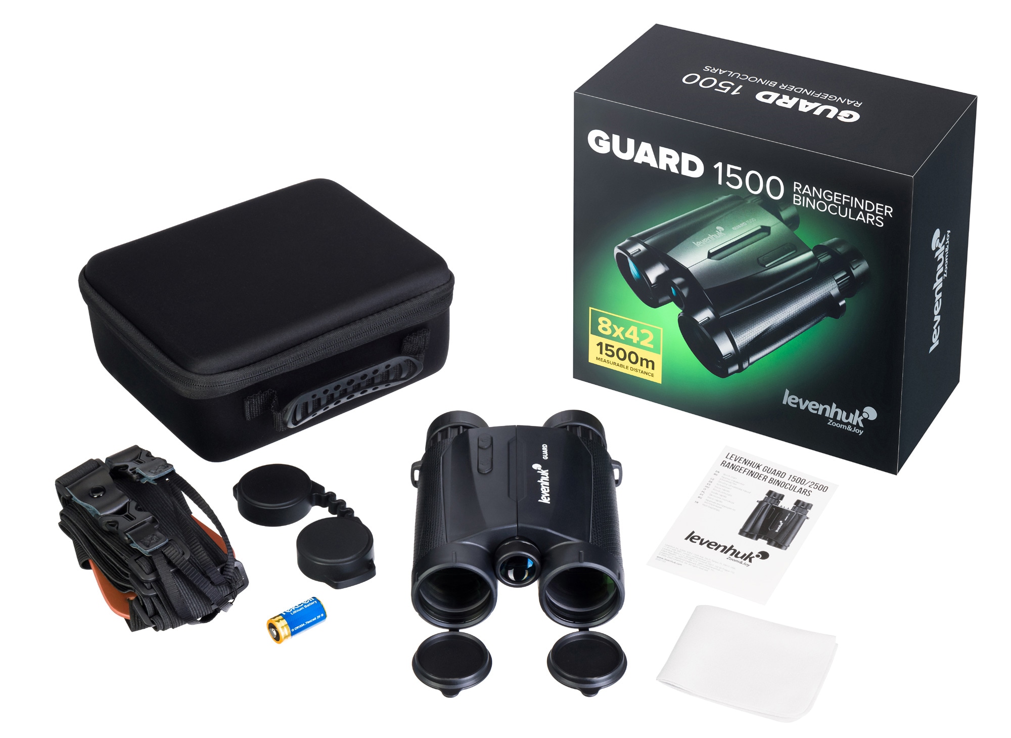 Levenhuk Guard 1500 8x42 Binoculars with rangefinder