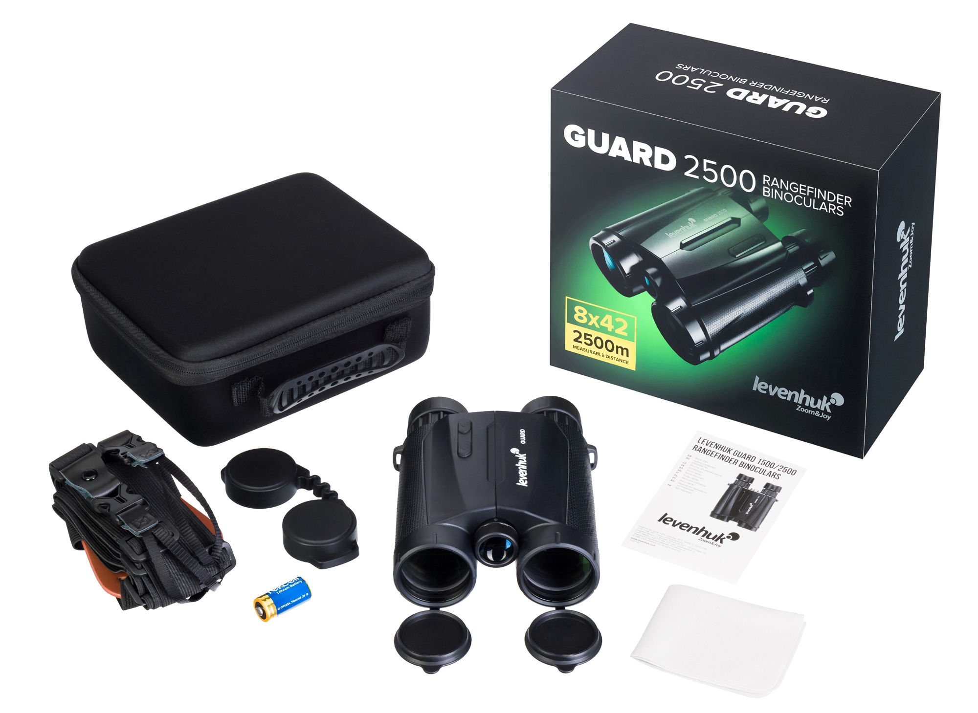 Levenhuk Guard 2500 8x42 Binoculars with Rangefinder