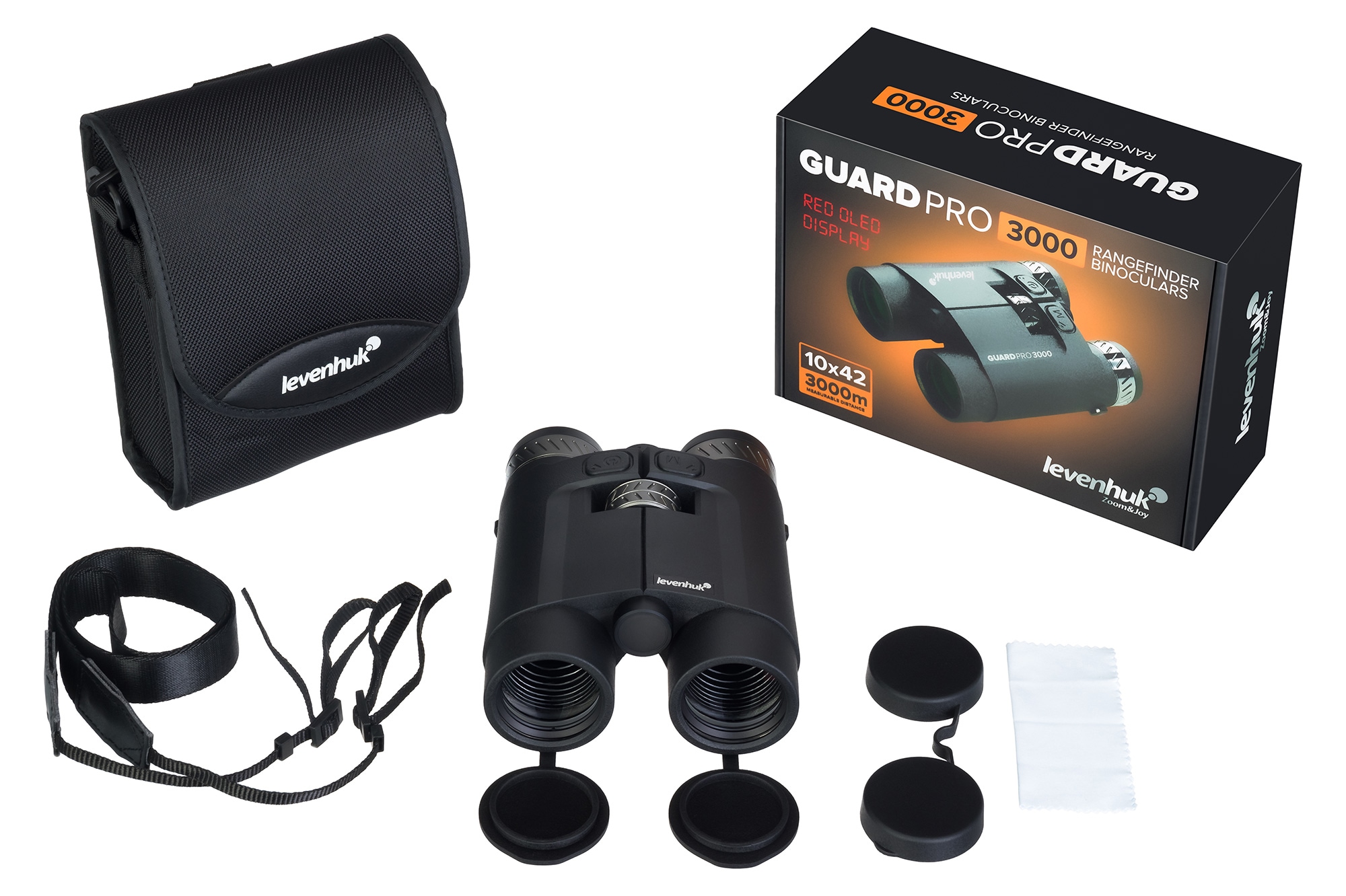 Levenhuk Guard Pro 4000 12x42 Binoculars with rangefinder