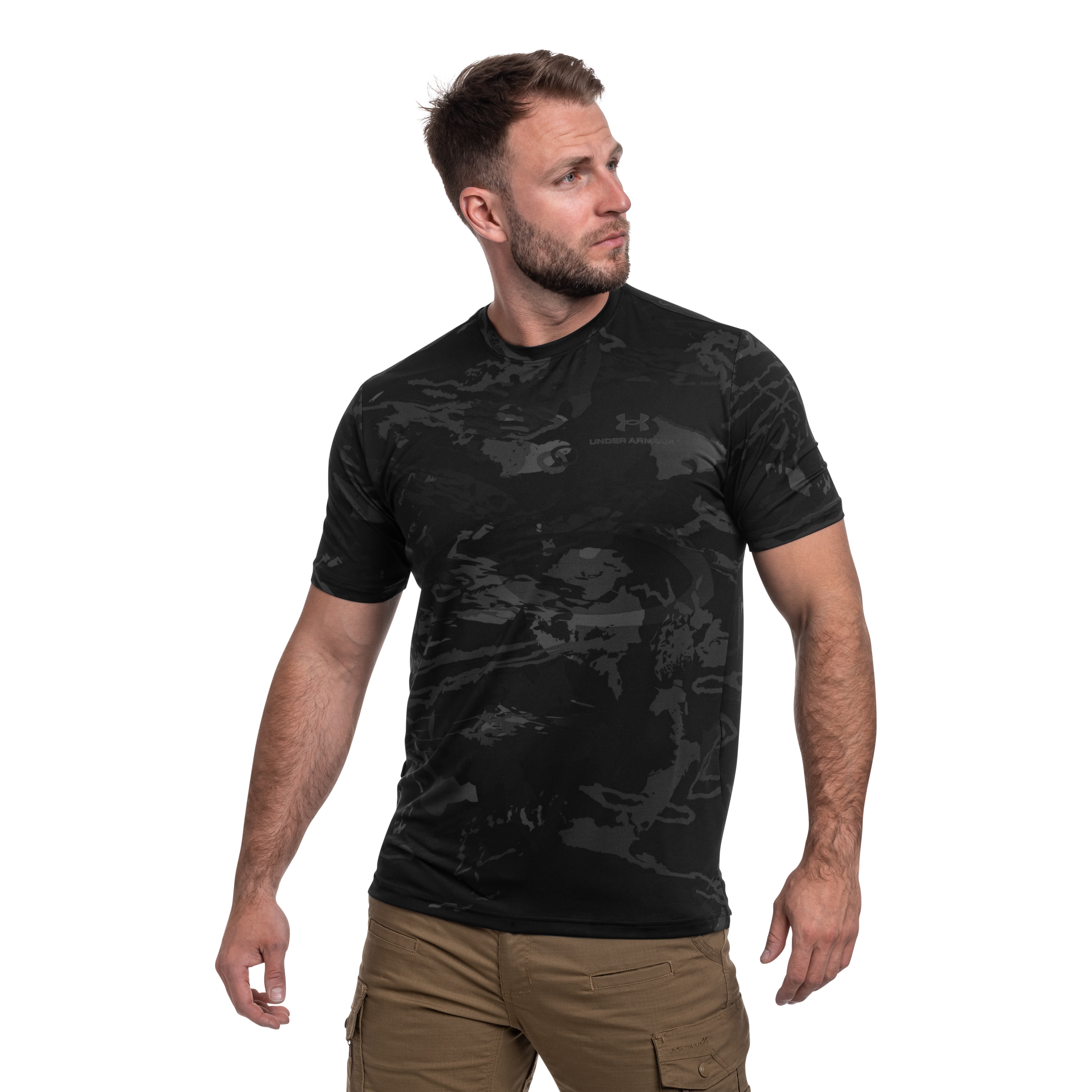 Under Armour Vanish Energy Printed Thermal Shirt - Black/Anthracite