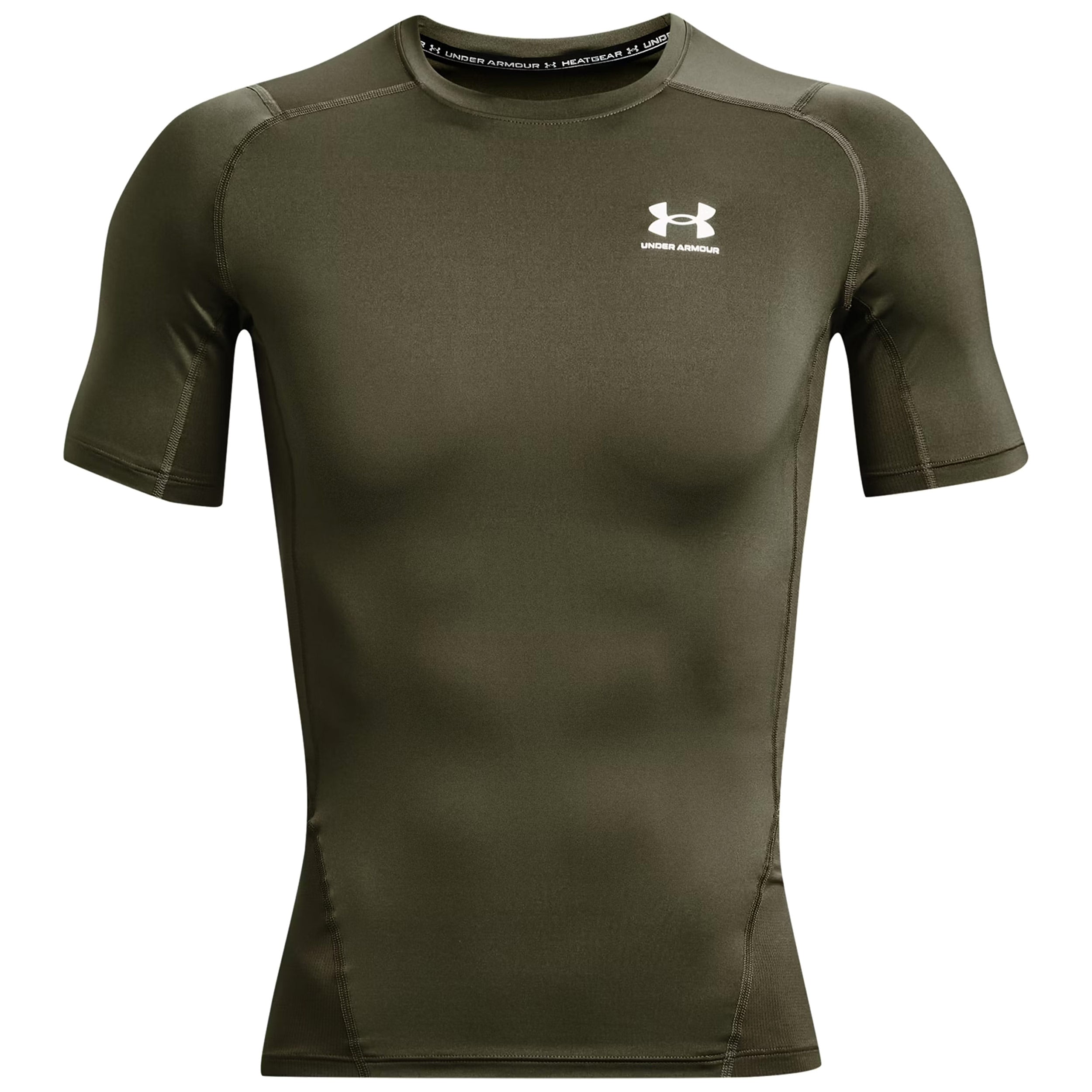 Under Armour Compressed HeatGear Thermal T-shirt - Marine OD Green/White