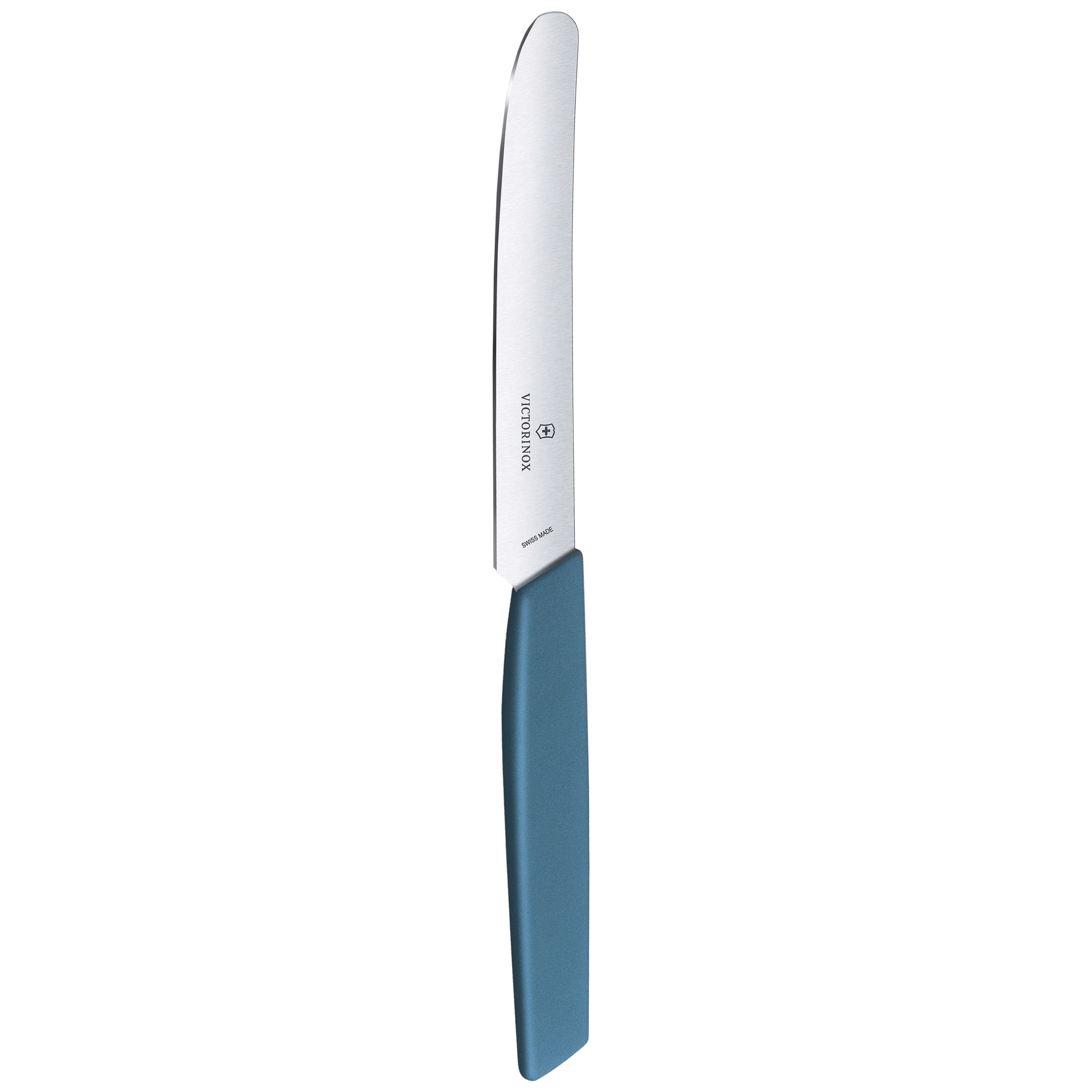 Victorinox Swiss Modern Cornflower Blue Kitchen Knife 11 cm - smooth blade with rounded tip