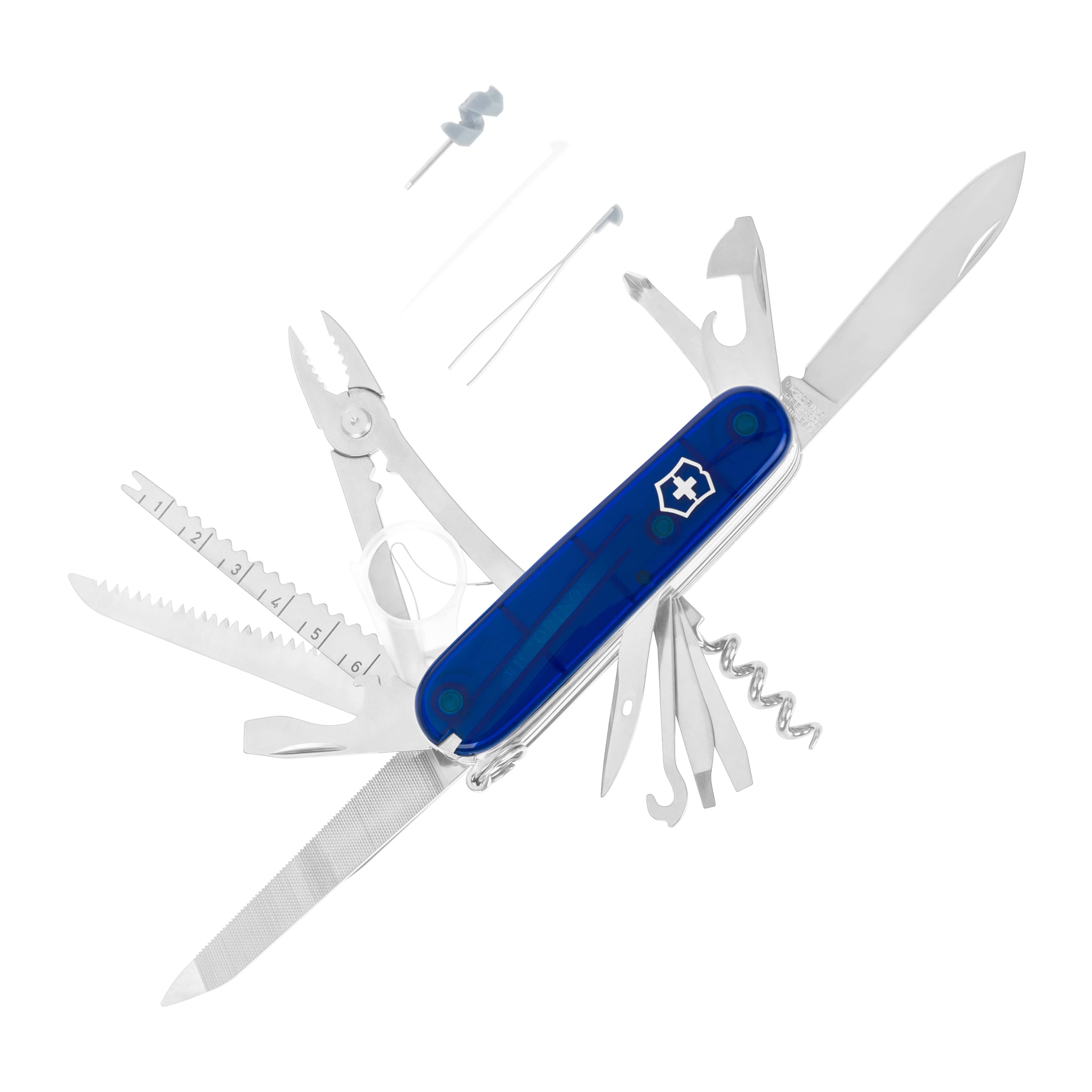 Victorinox Swiss Champ Pocket Knife - Transparent Blue