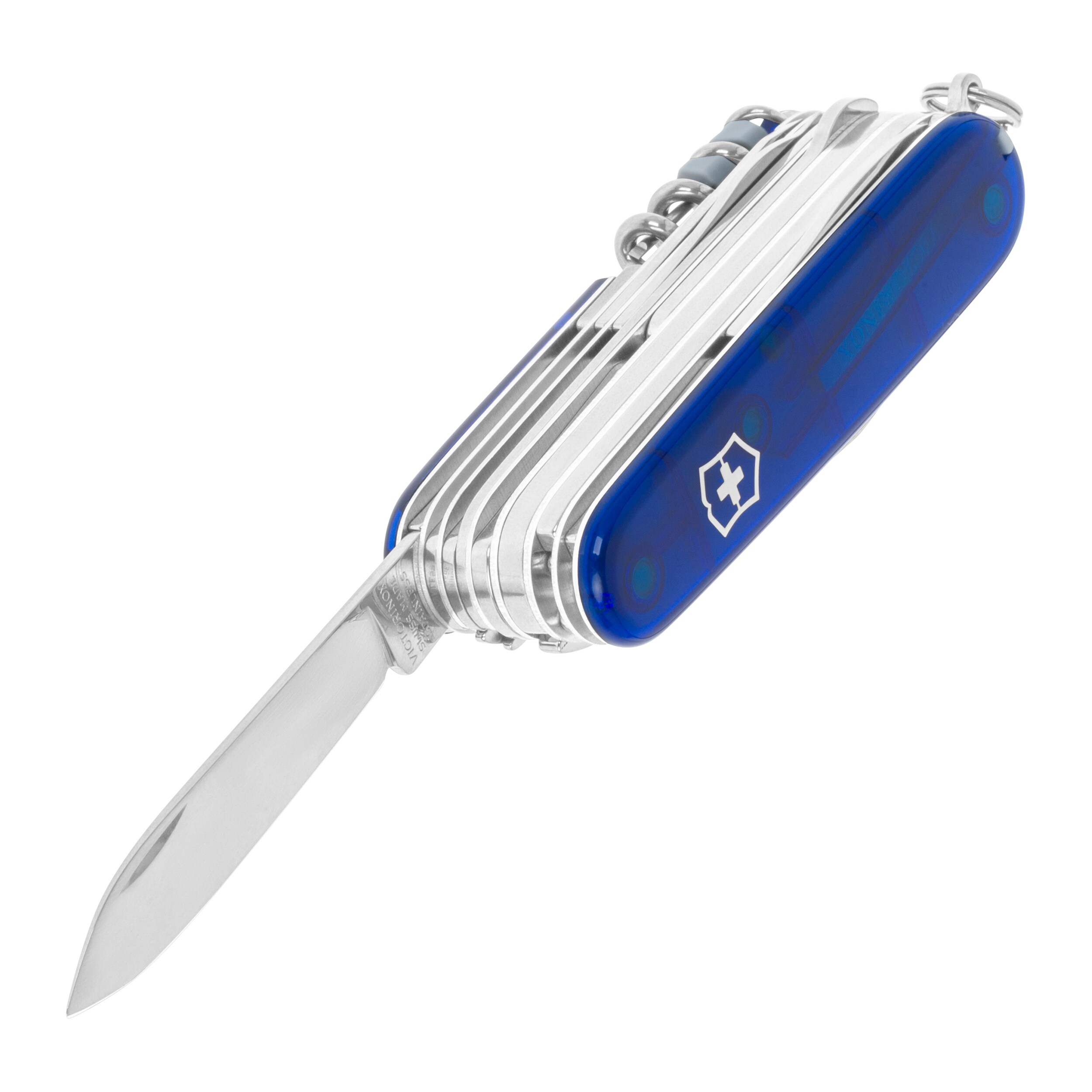 Victorinox Swiss Champ Pocket Knife - Transparent Blue