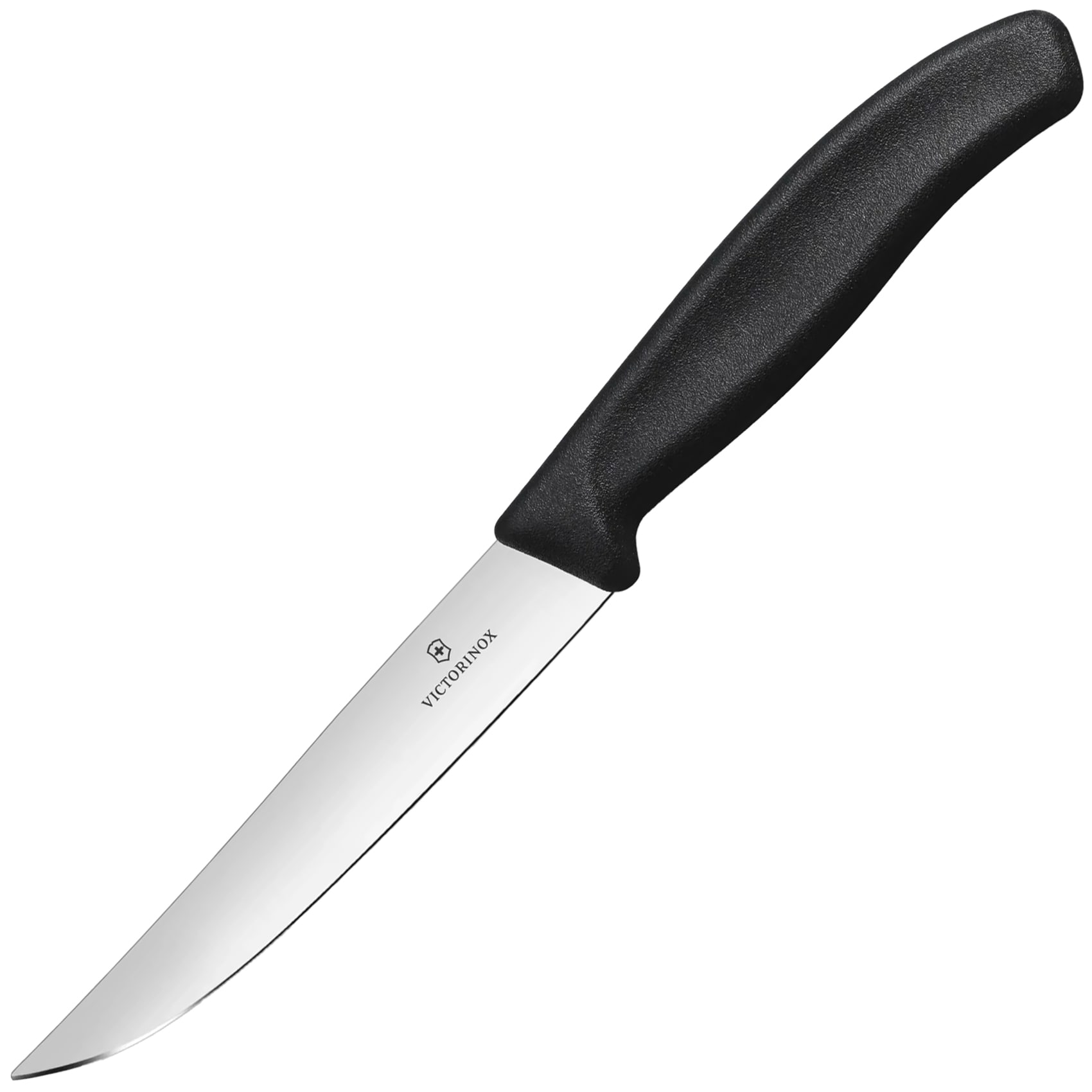 Victorinox Swiss Classic Gourmet Black Kitchen Knife 12 cm - smooth blade with sharp tip