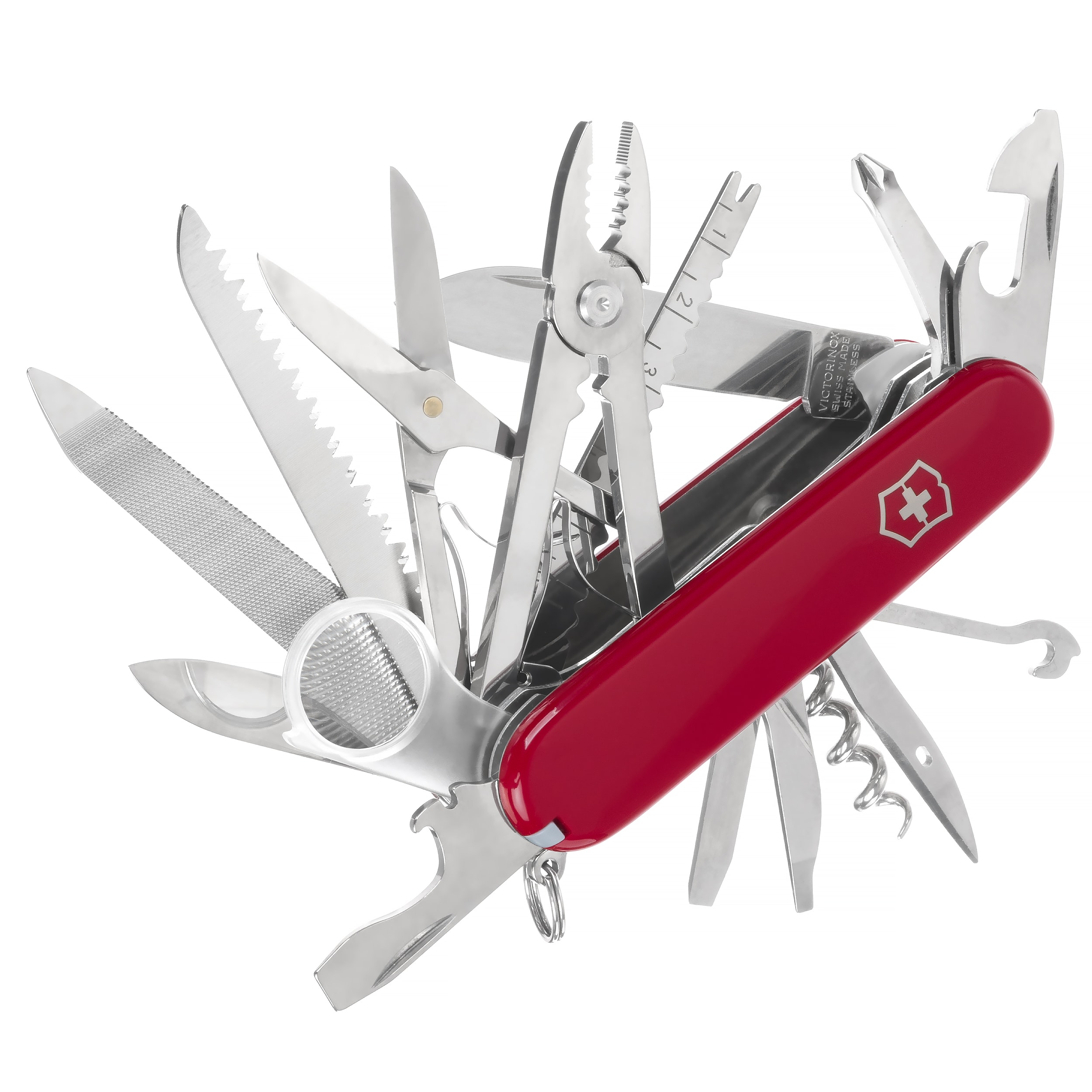 Victorinox Swiss Champ Pocket Knife - Red