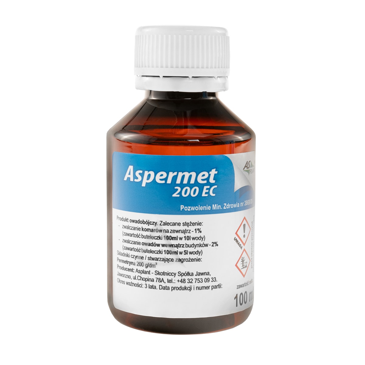 Asplant Aspermet 200 EC mosquitoes, ticks and flies liquid - 100 ml