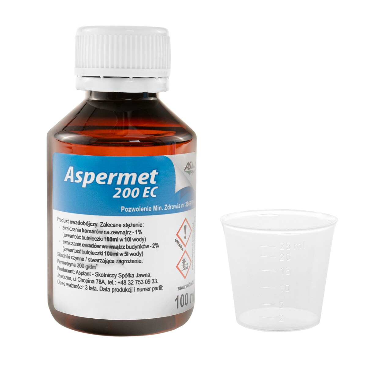 Asplant Aspermet 200 EC mosquitoes, ticks and flies liquid - 100 ml