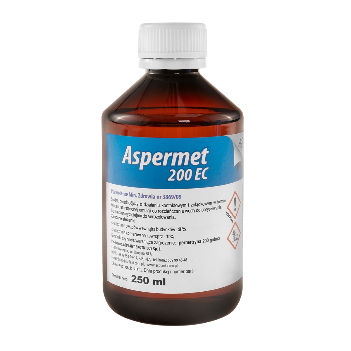 Asplant Aspermet 200 EC mosquitoes, ticks and flies liquid - 250 ml