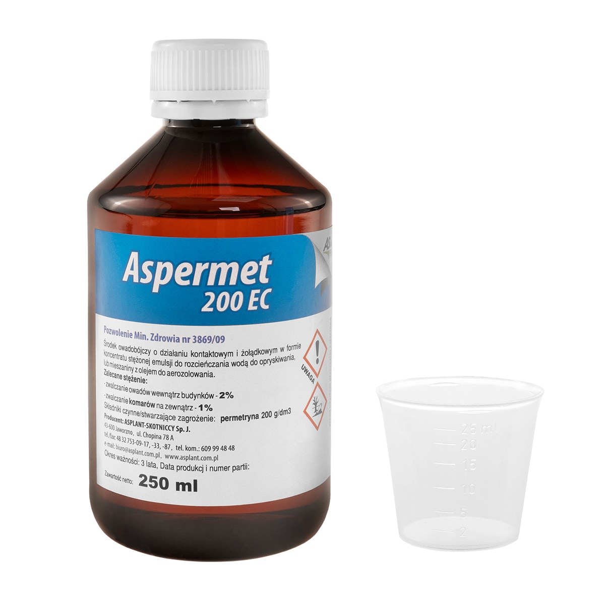 Asplant Aspermet 200 EC mosquitoes, ticks and flies liquid - 250 ml