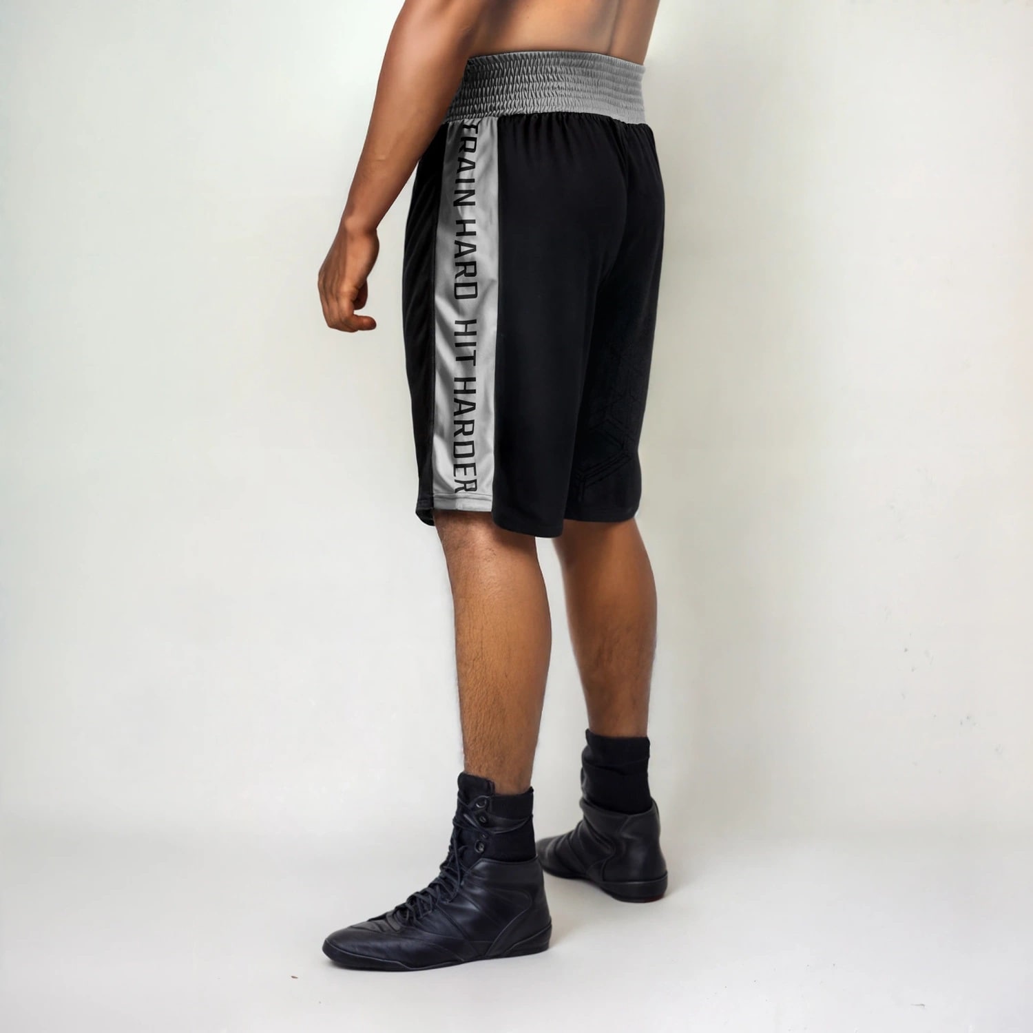 DBX Bushido Boxing Shorts - Black/SIlver