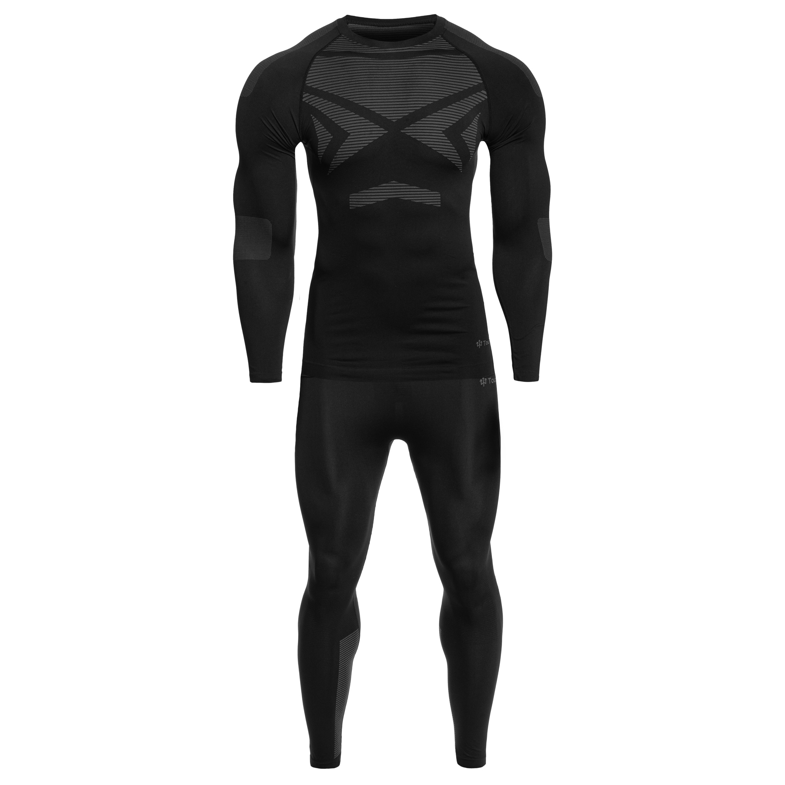 Toufer Thermaflex Black/Grey Thermal Underwear - set