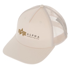 Alpha Industries Label Trucker Cap - Jet Stream White