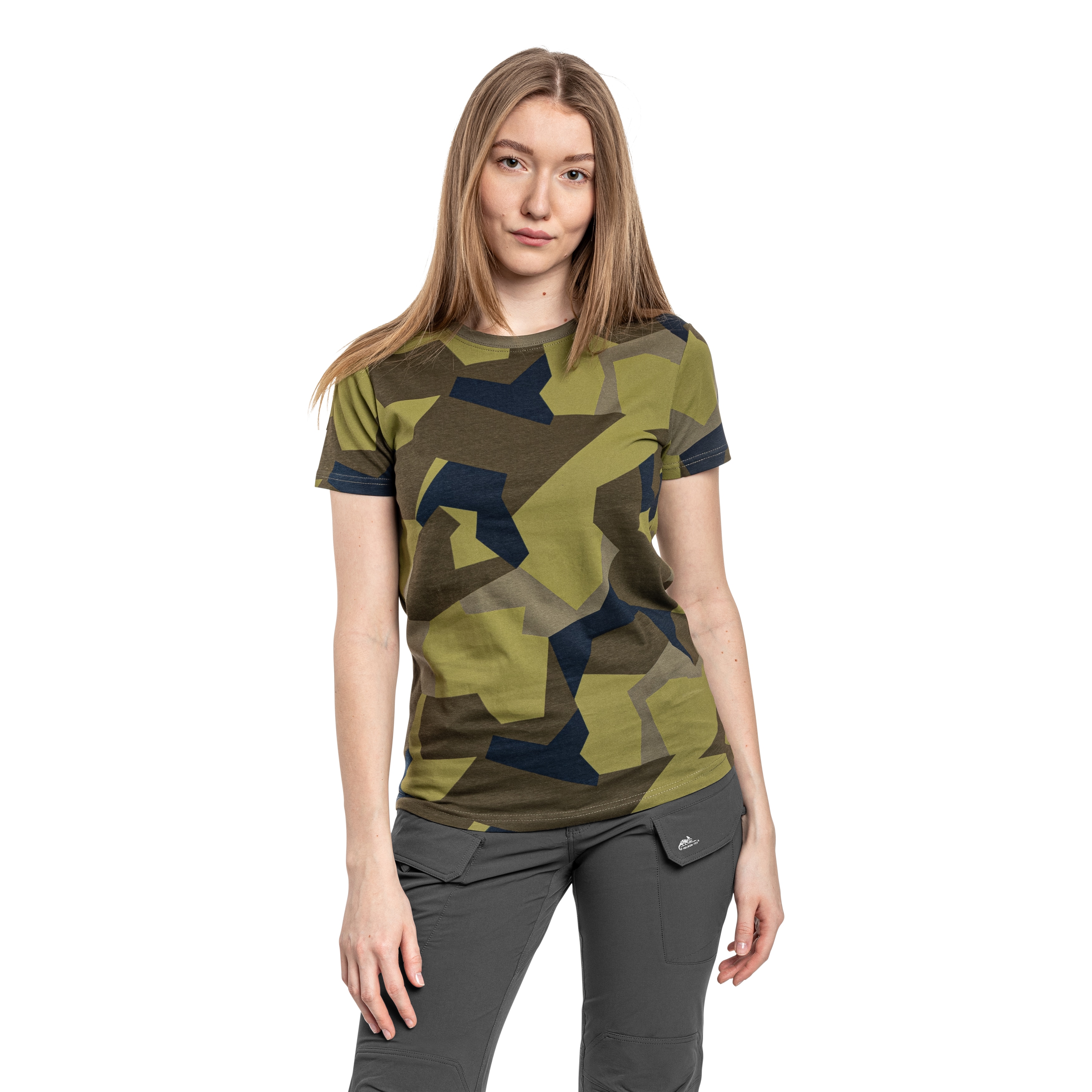 Brandit Women's T-shirt - Swedish Camo