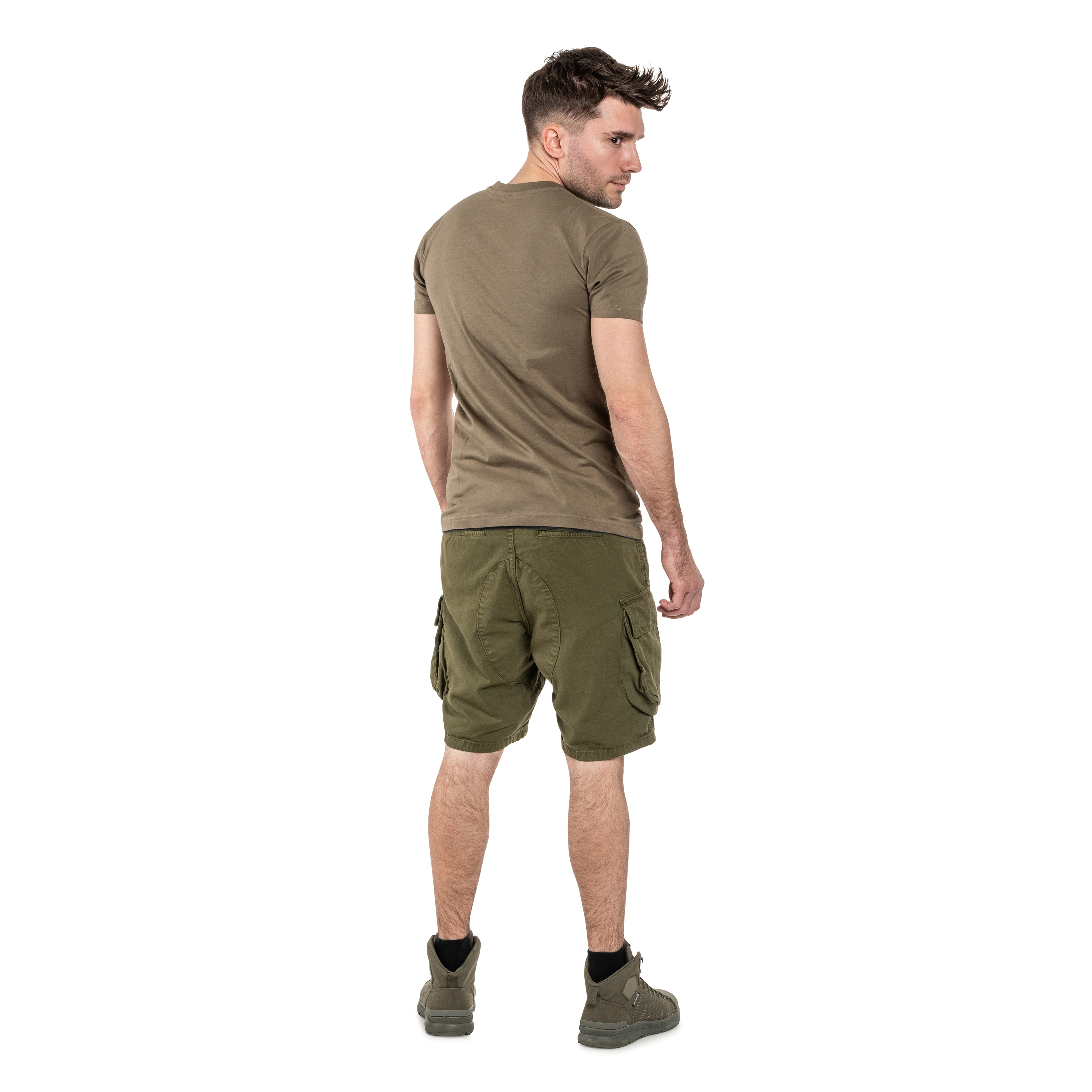 Alpha Industries Canvas Cargo Shorts - Dark Olive