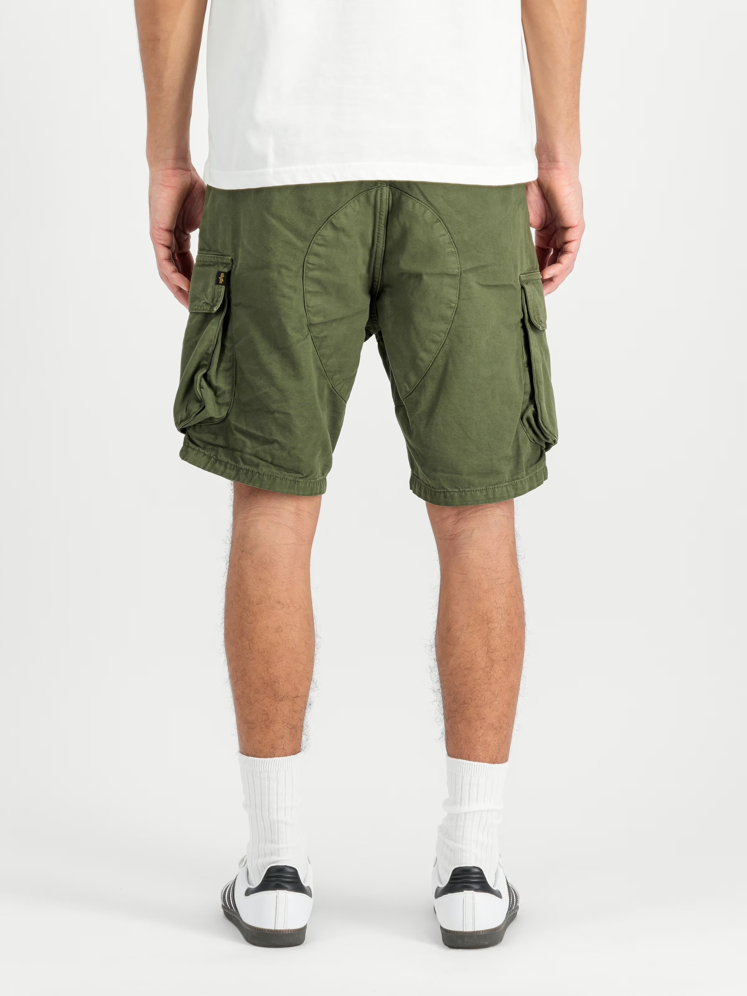 Alpha Industries Canvas Cargo Shorts - Dark Olive