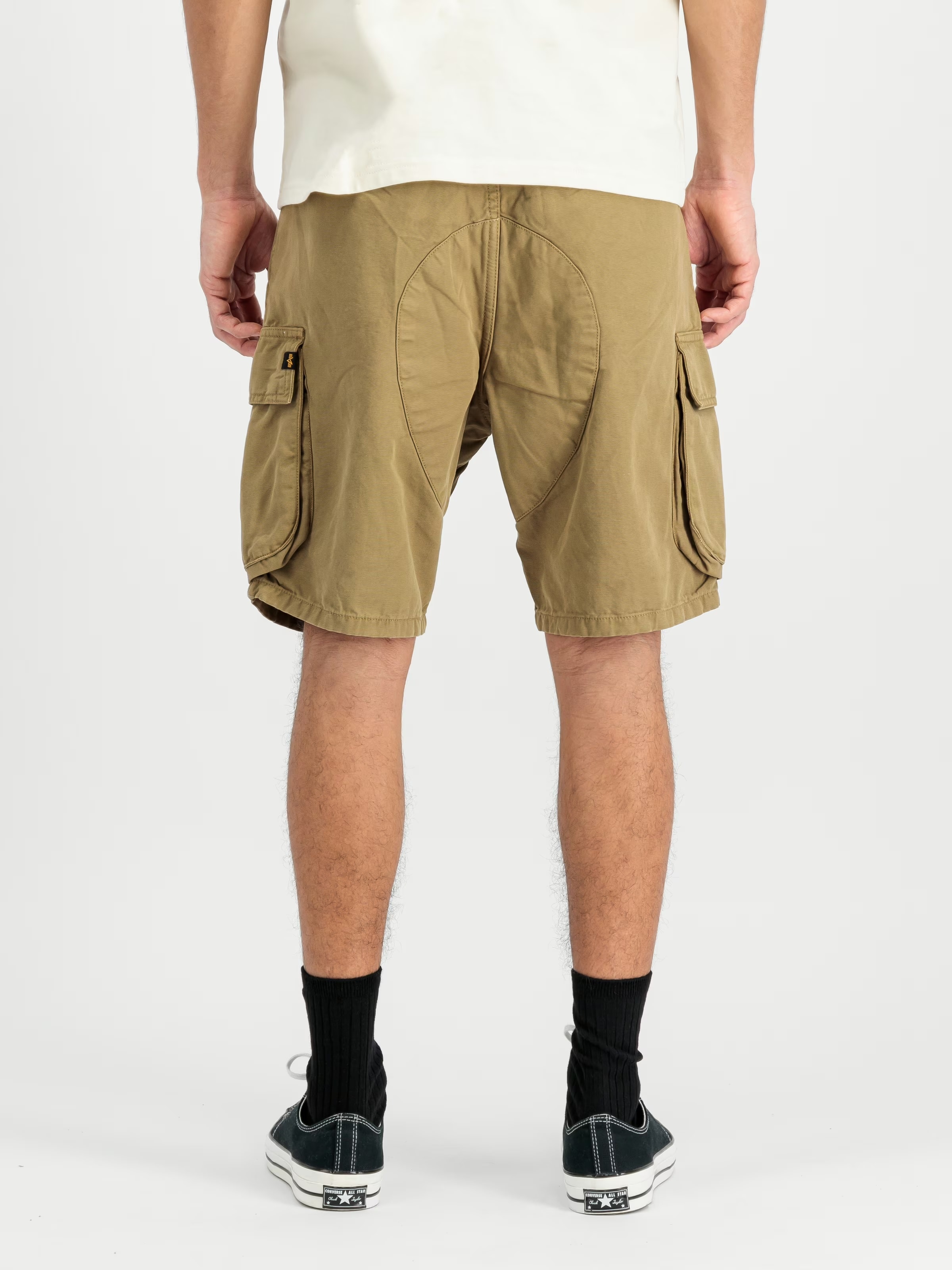 Alpha Industries Canvas Cargo Shorts - Khaki