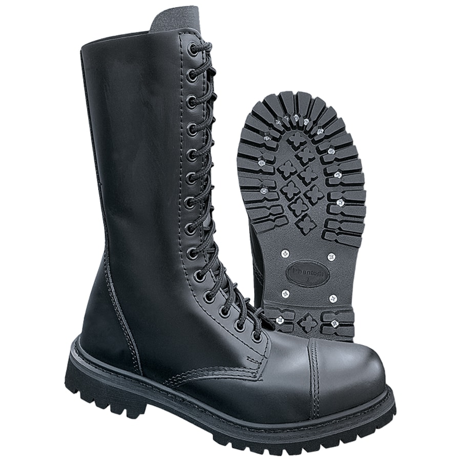 Brandit Phantom 14 Eyelet Boots - Black