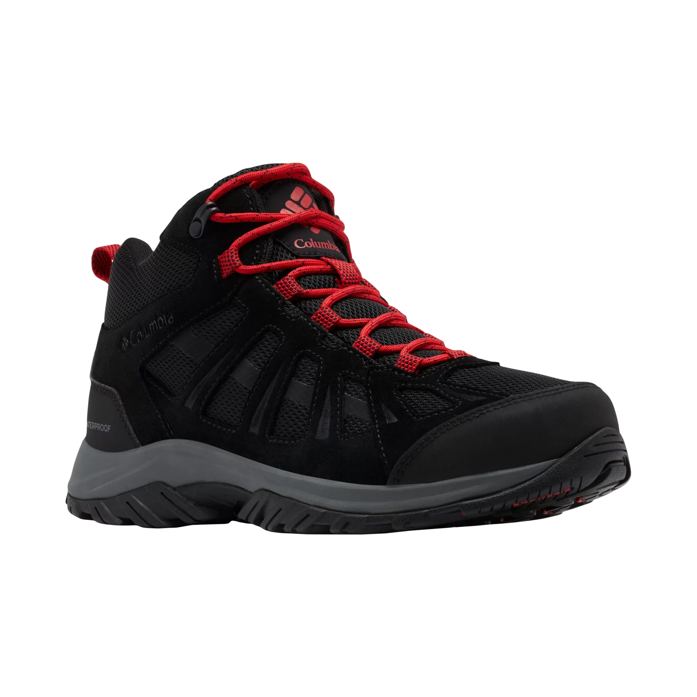 Columbia Redmond III Mid Waterproof Boots - Black/Mountain Red