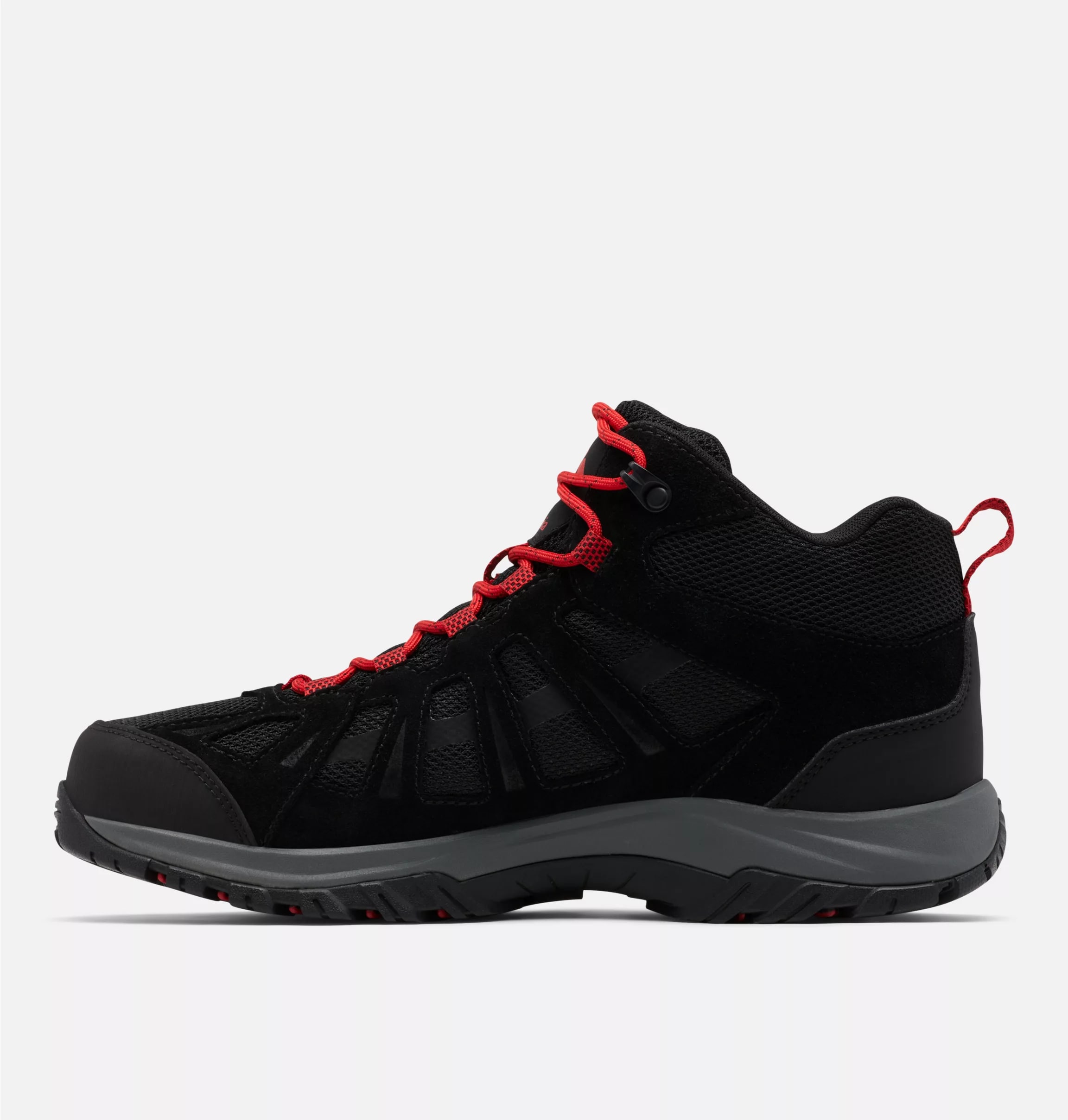 Columbia Redmond III Mid Waterproof Boots - Black/Mountain Red