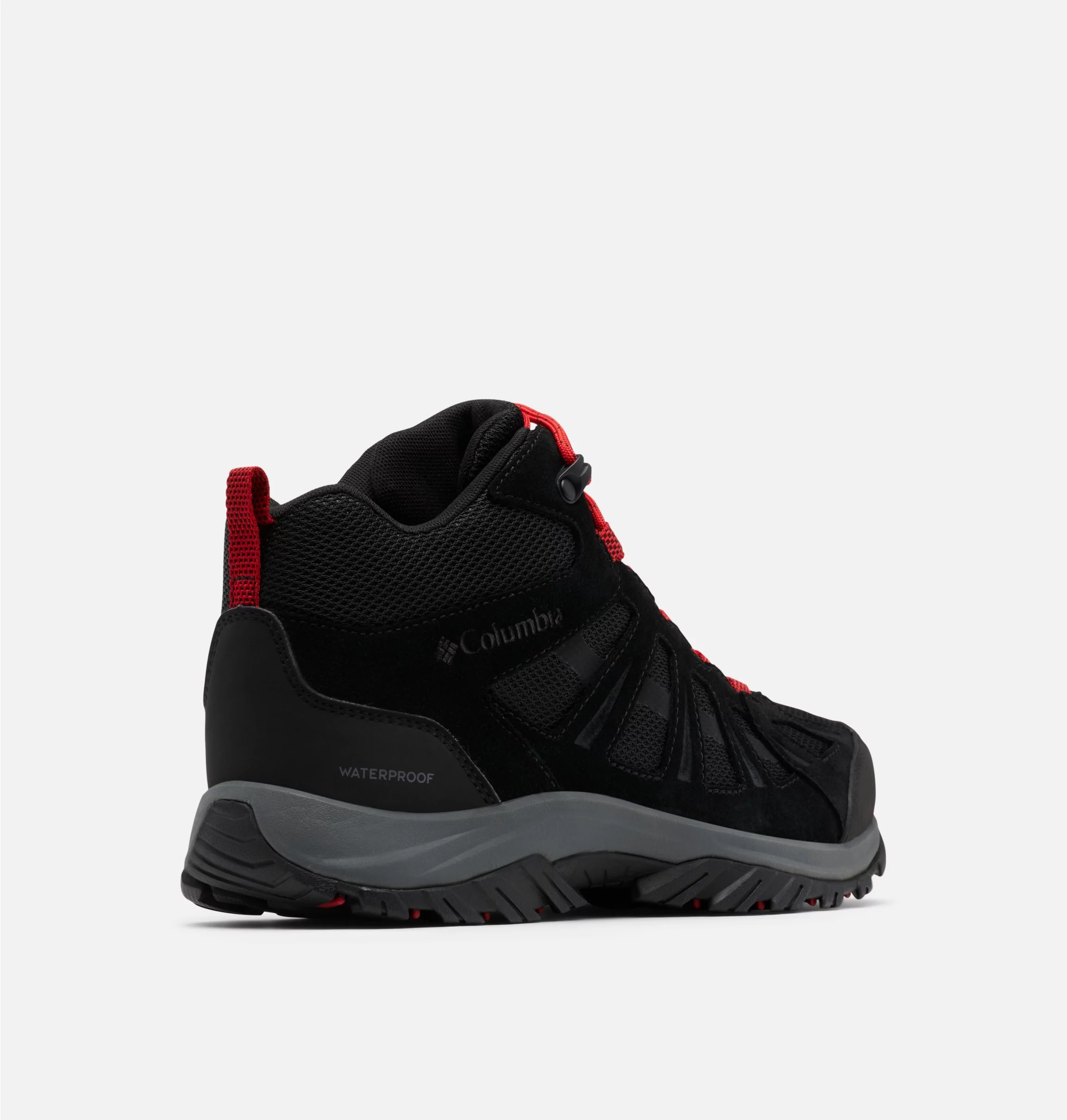 Columbia Redmond III Mid Waterproof Boots - Black/Mountain Red