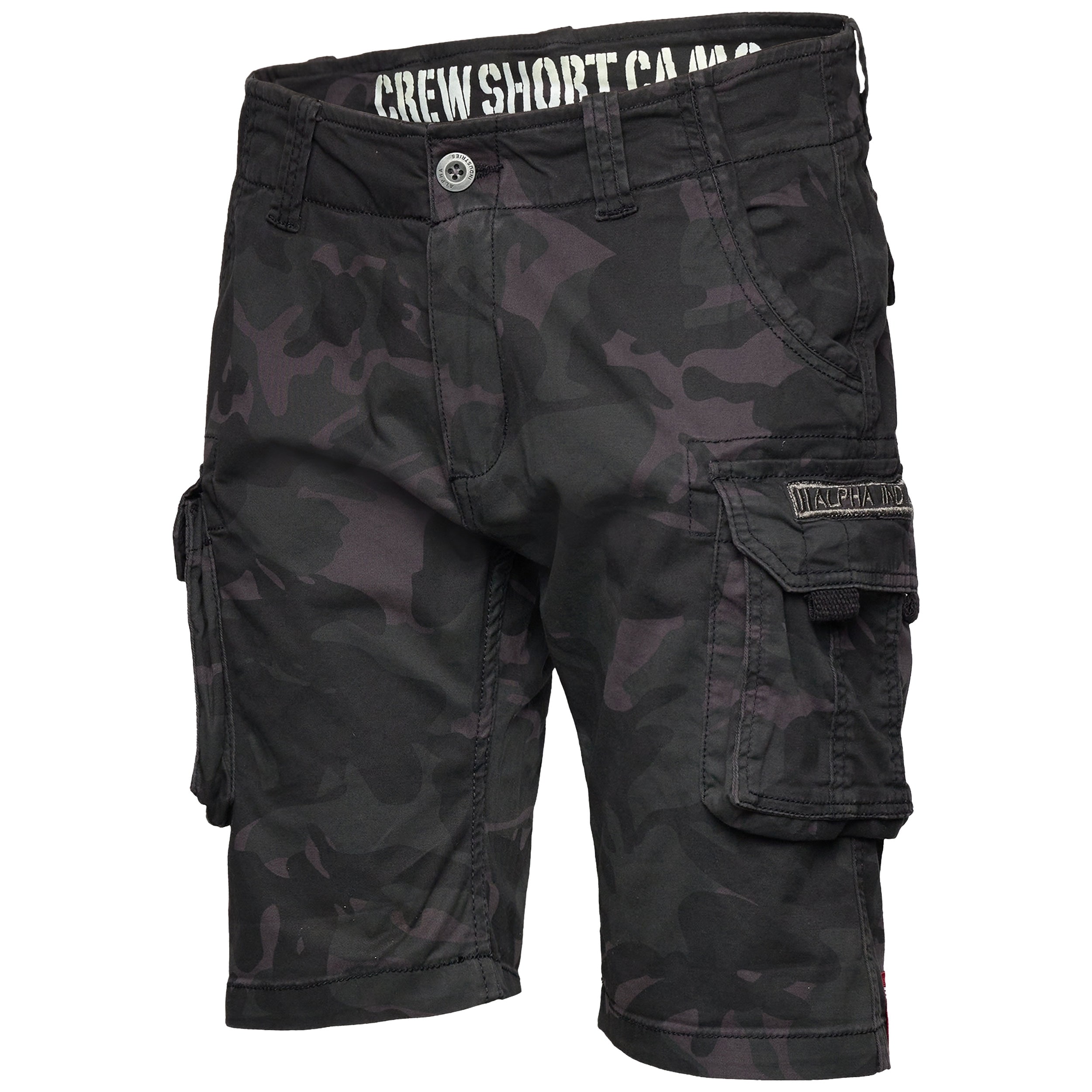 Alpha Industries Crew Short - Black Camo