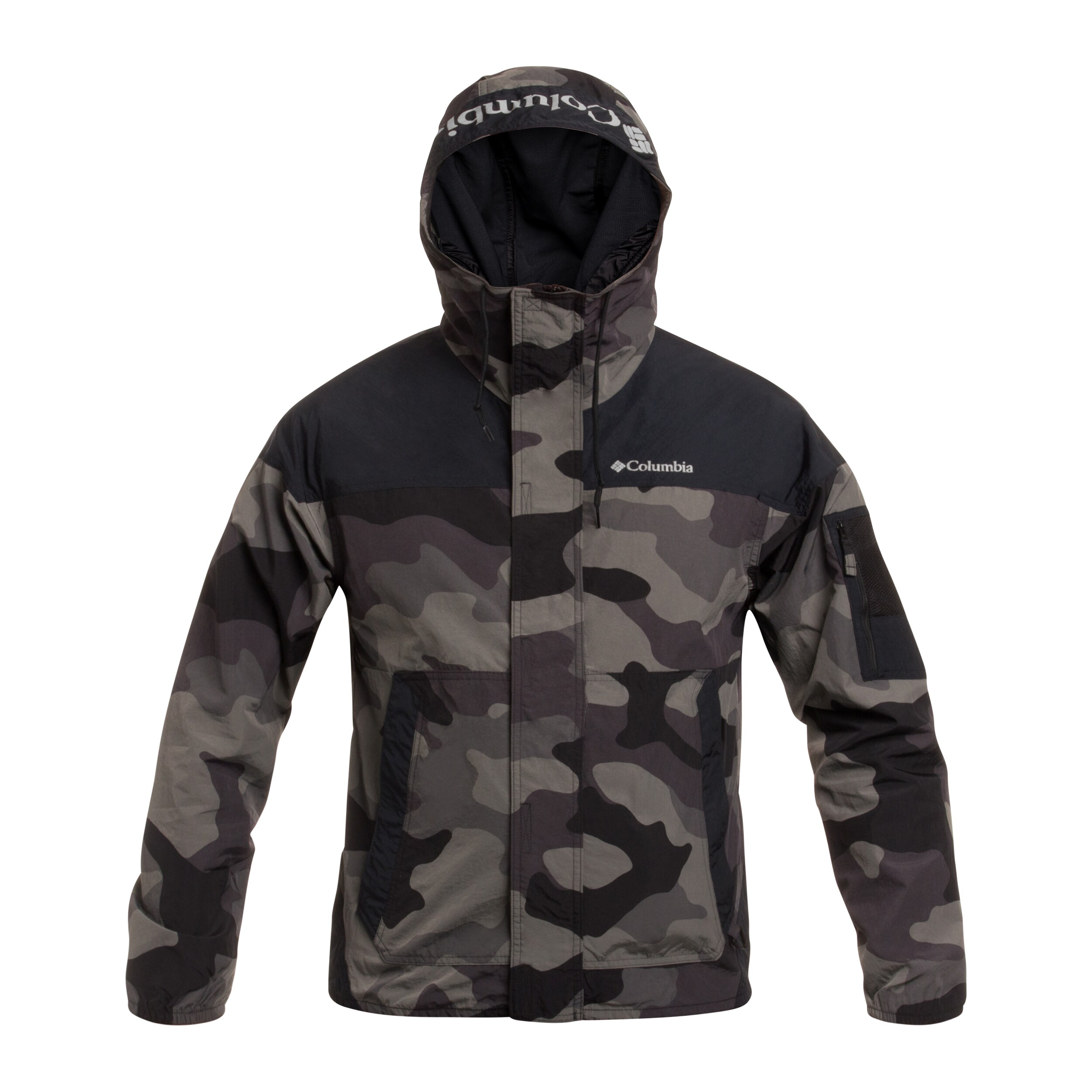 Columbia Challenger II Printed Windbreaker Jacket - Black Mod Camo/Black