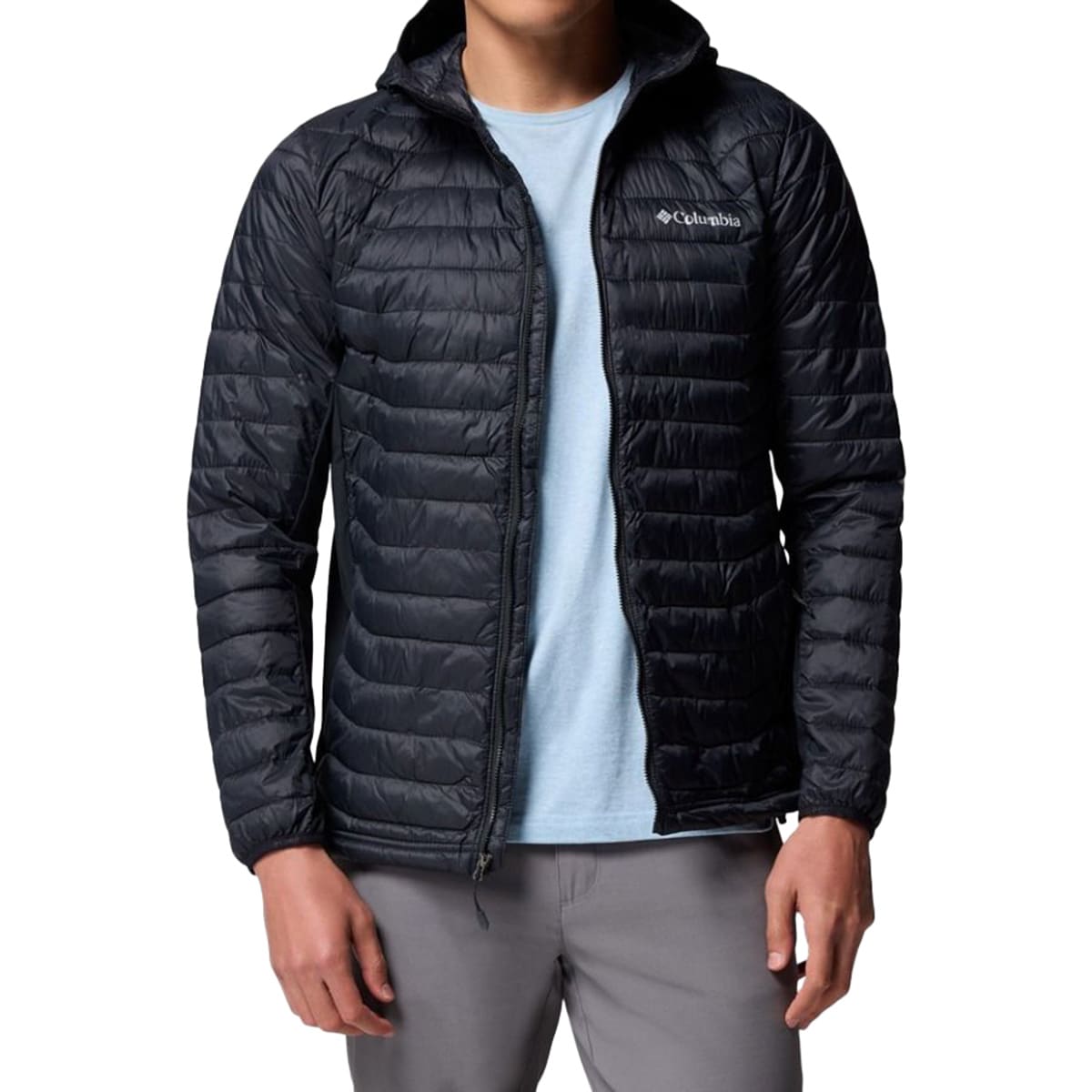 Columbia Powder Pass Hooded Hybrid Jacket - Black