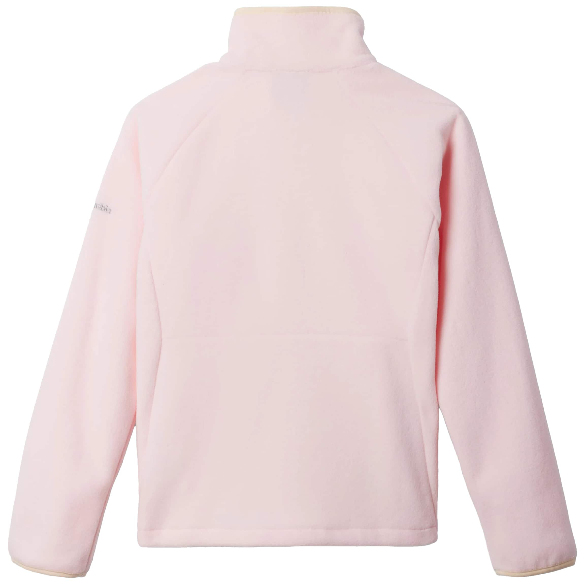 Columbia Youth Fast Trek IV Full Zip Children's Fleece - Satin Pink/Chalk