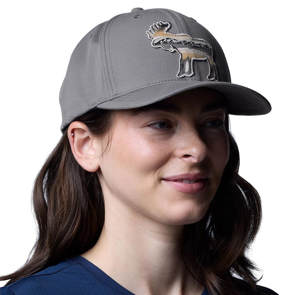 Columbia Lost Lager 110 Snap Back Baseball Cap - City Grey/Scenic Moose